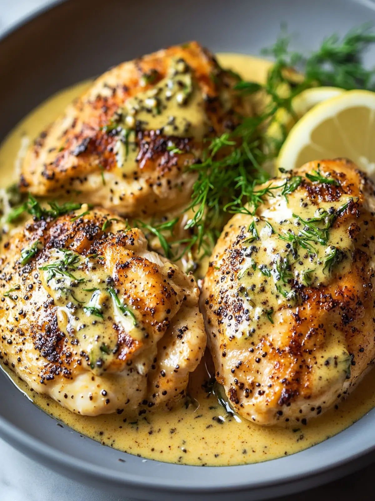 Savory French Mustard Chicken Thighs in Creamy Sauce 5 French Mustard Chicken