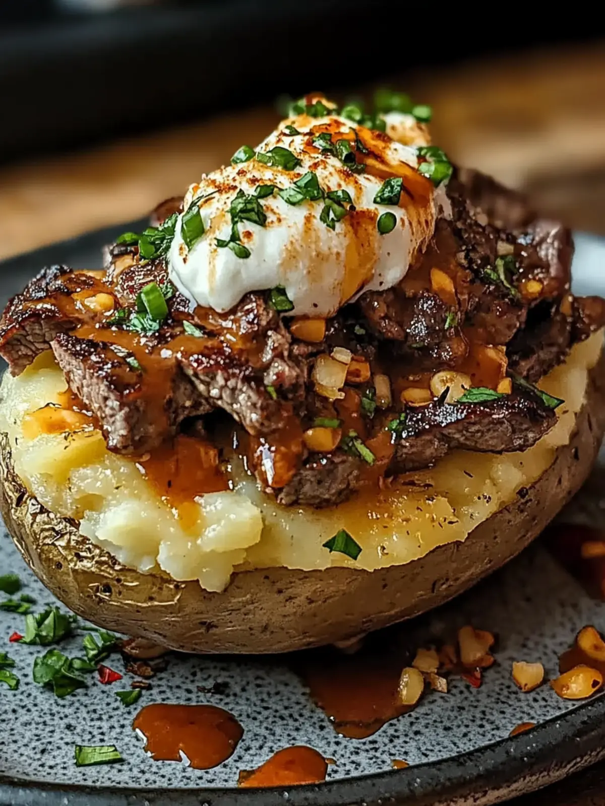 Loaded Steak Potato: The Ultimate Comfort Food Delight 3 Loaded Steak Potato