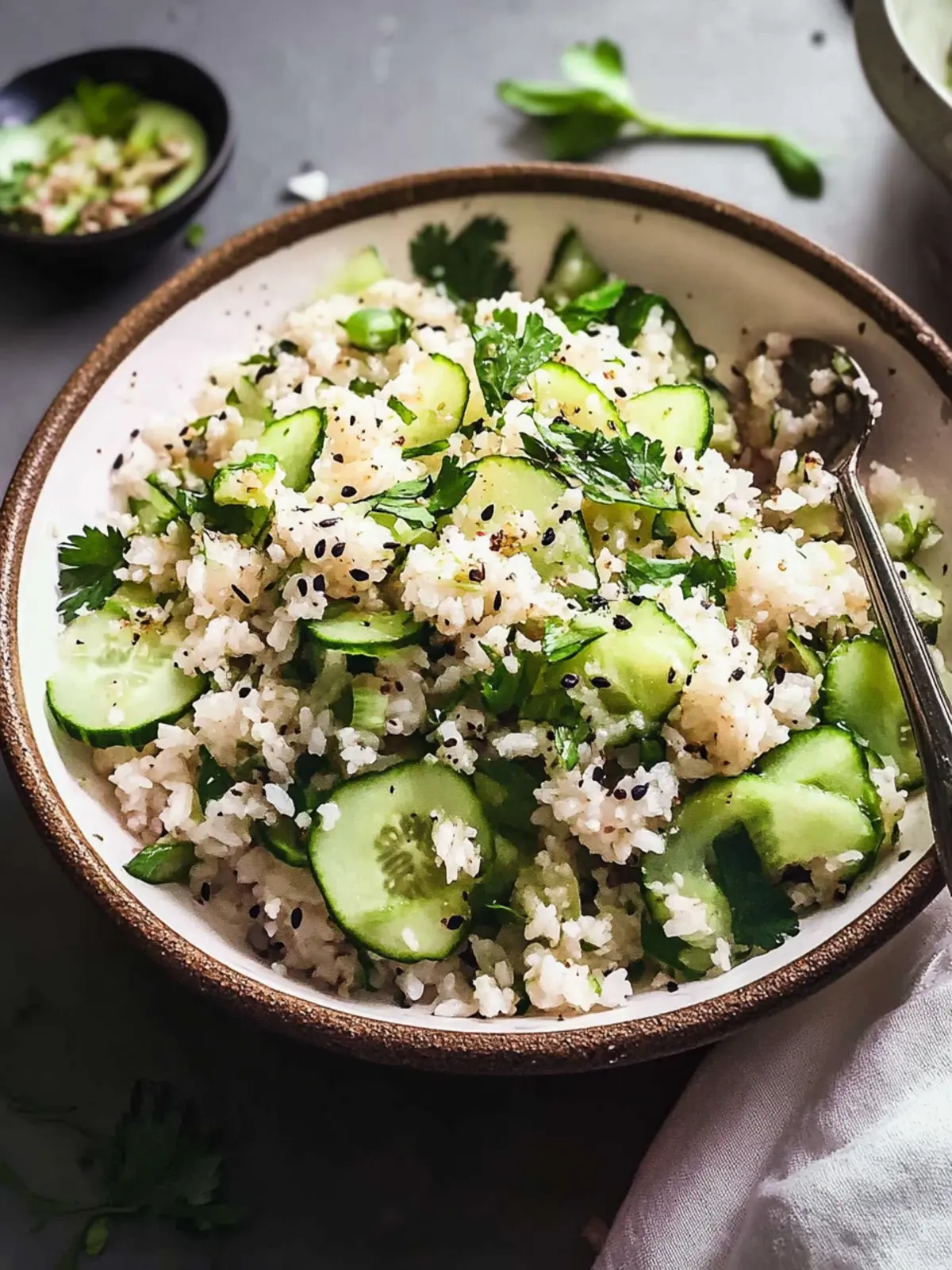 Cucumber Crispy Rice Salad: A Fresh Twist to Satisfy Cravings 3 Cucumber Crispy Rice Salad