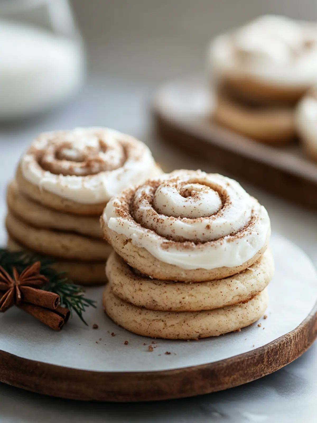 Mouthwatering Cinnamon Roll Cookies with Cream Cheese Frosting 2 Cinnamon Roll Cookies with Cream Cheese Frosting