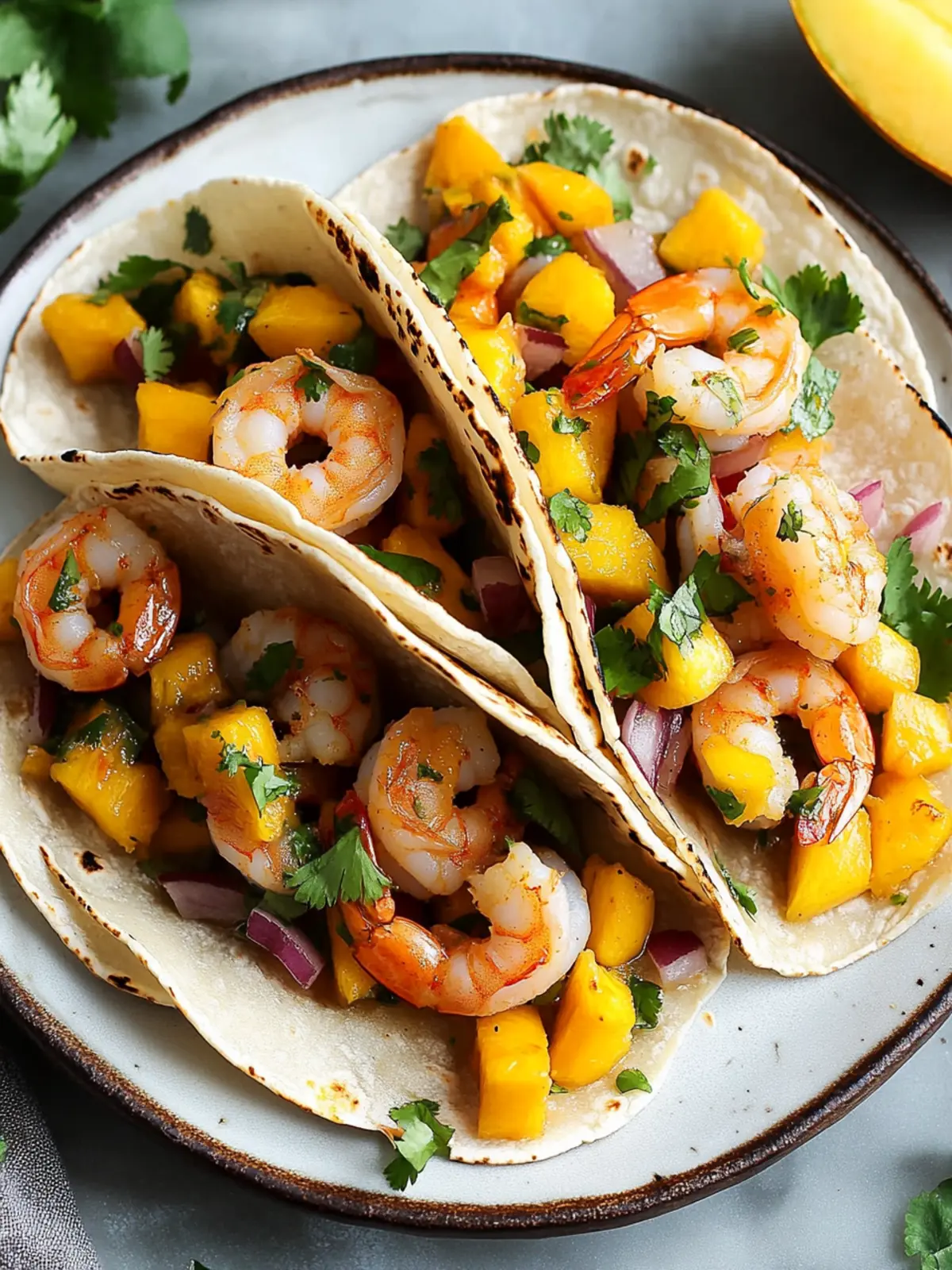 Savor Cinco de Mayo with Pan-Seared Shrimp Tacos and Mango Salsa 4 Cinco de Mayo Pan-Seared Shrimp Tacos With Fresh Mango Salsa