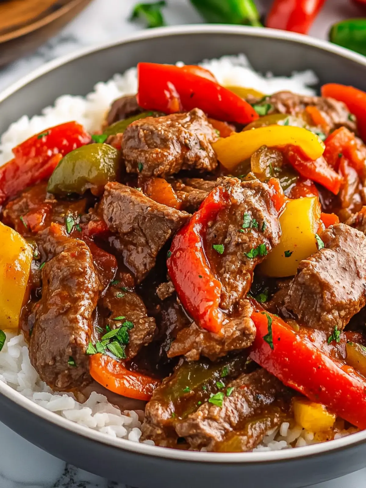 Mother's Day Slow Cooker Pepper Steak: Effortless Comfort Dish 5 Mother's Day Slow Cooker Pepper Steak