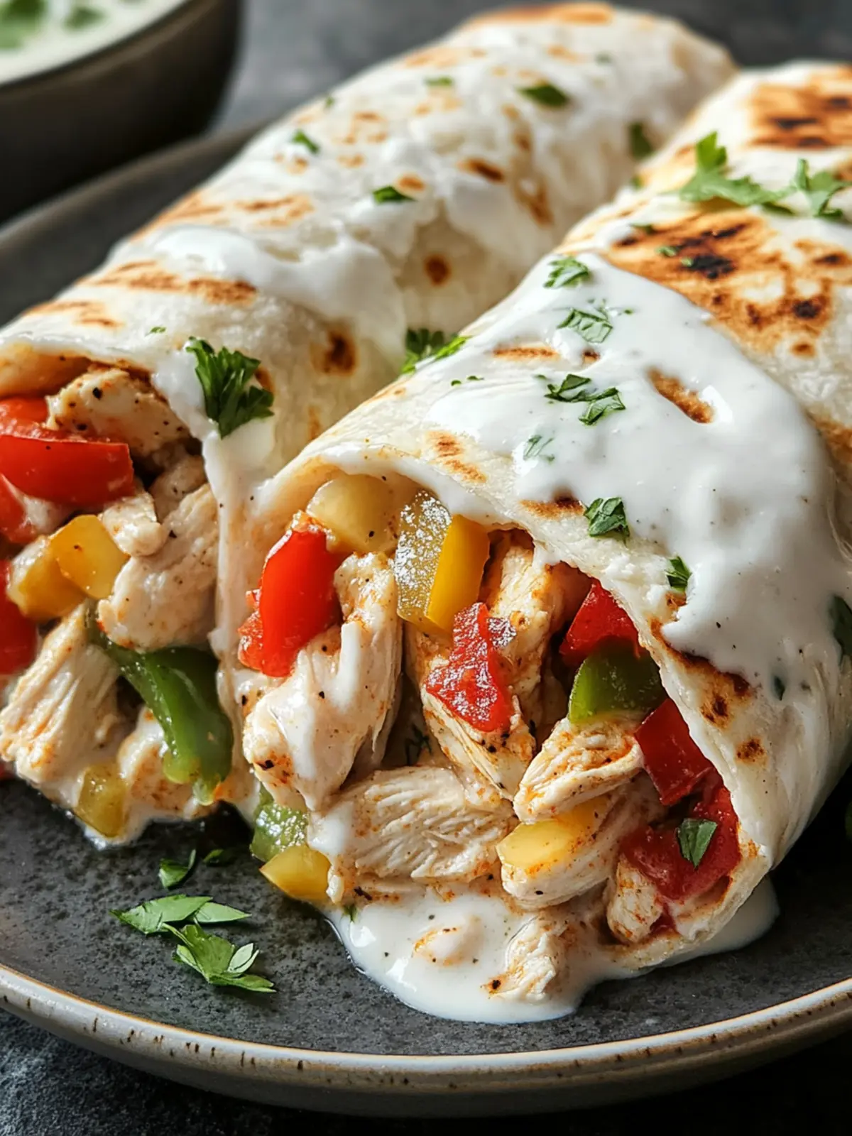 Savory Chicken Bell Pepper Ranch Burritos for Flavor Lovers 2 Chicken Bell Pepper Ranch Burritos
