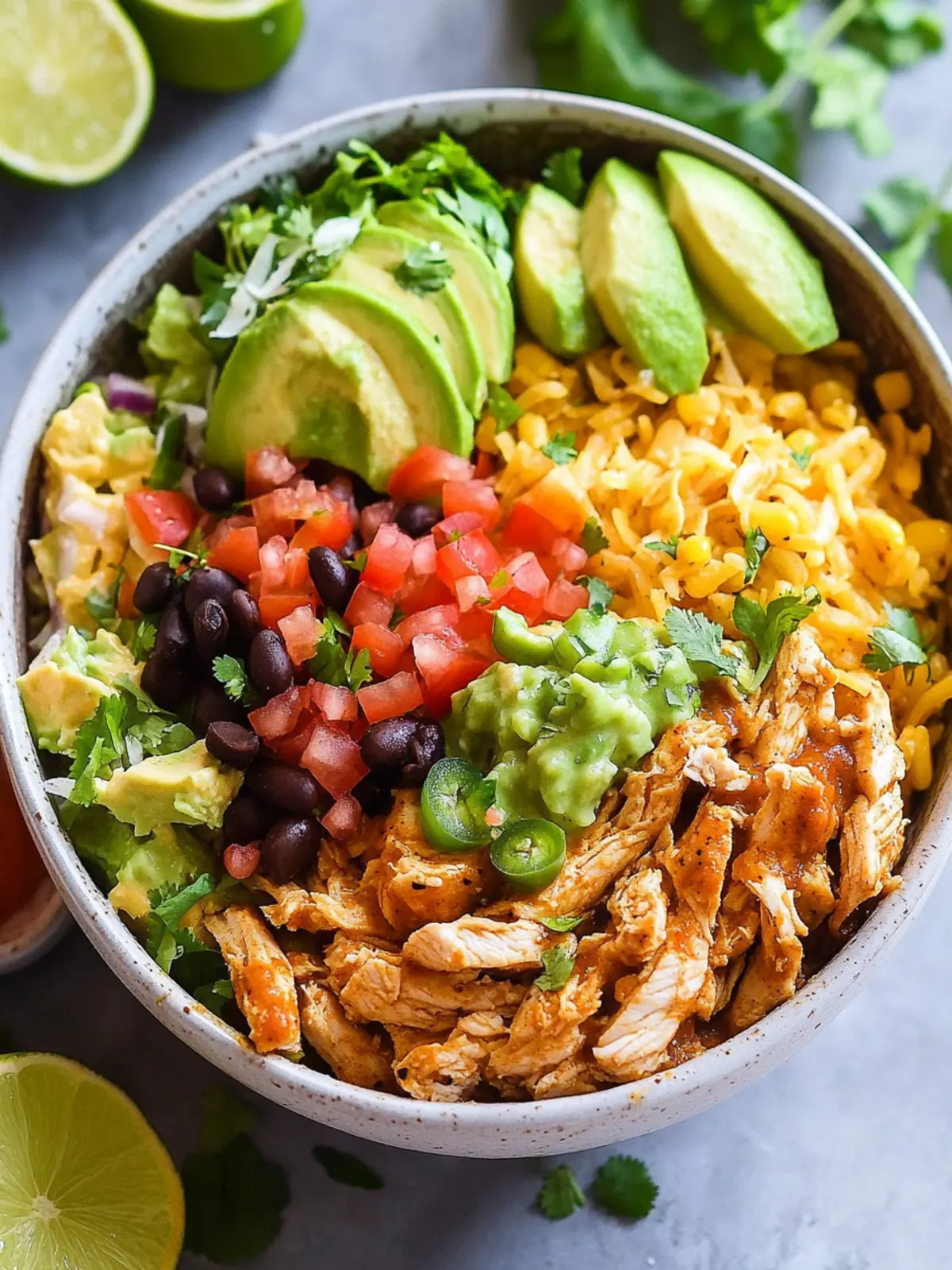 Quick One Pot Chicken Burrito Bowls for Busy Weeknights 3 Quick One Pot Chicken Burrito Bowls