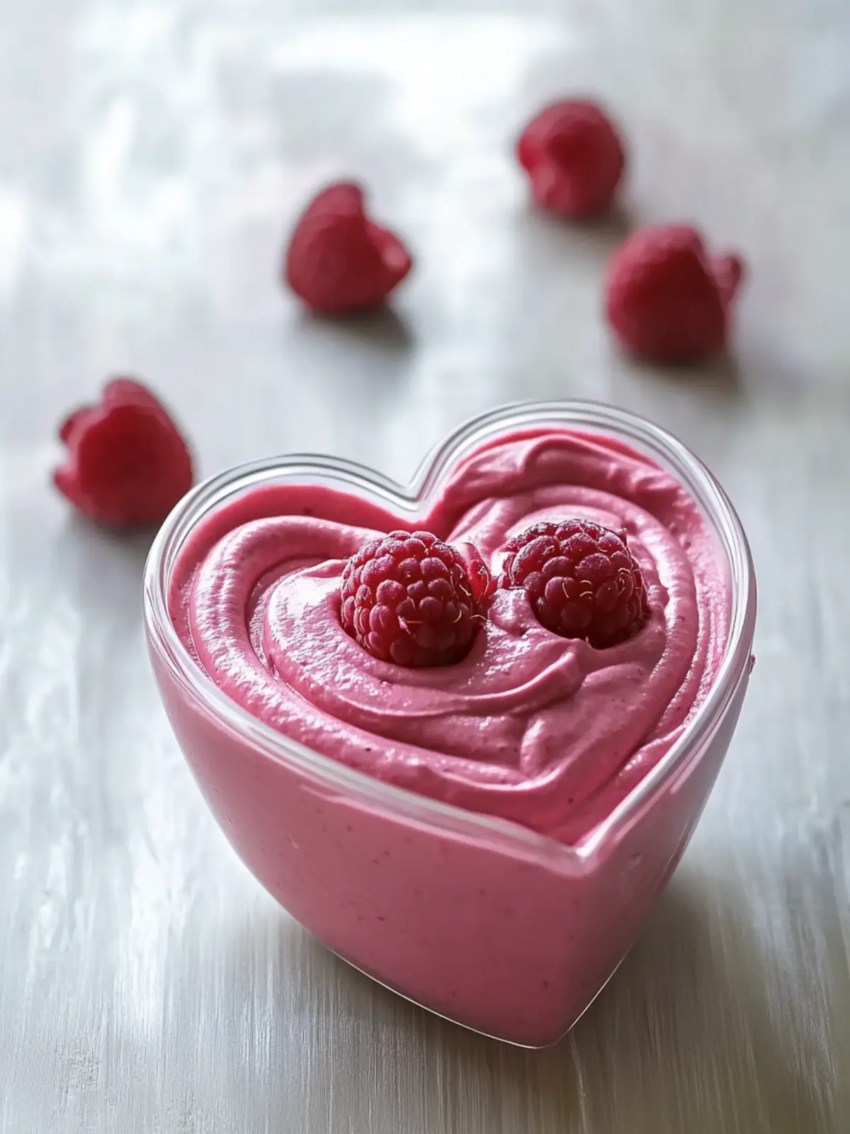 Heart-Shaped Raspberry Mousse: A Dreamy Dessert Delight 5 Heart-Shaped Raspberry Mousse:
