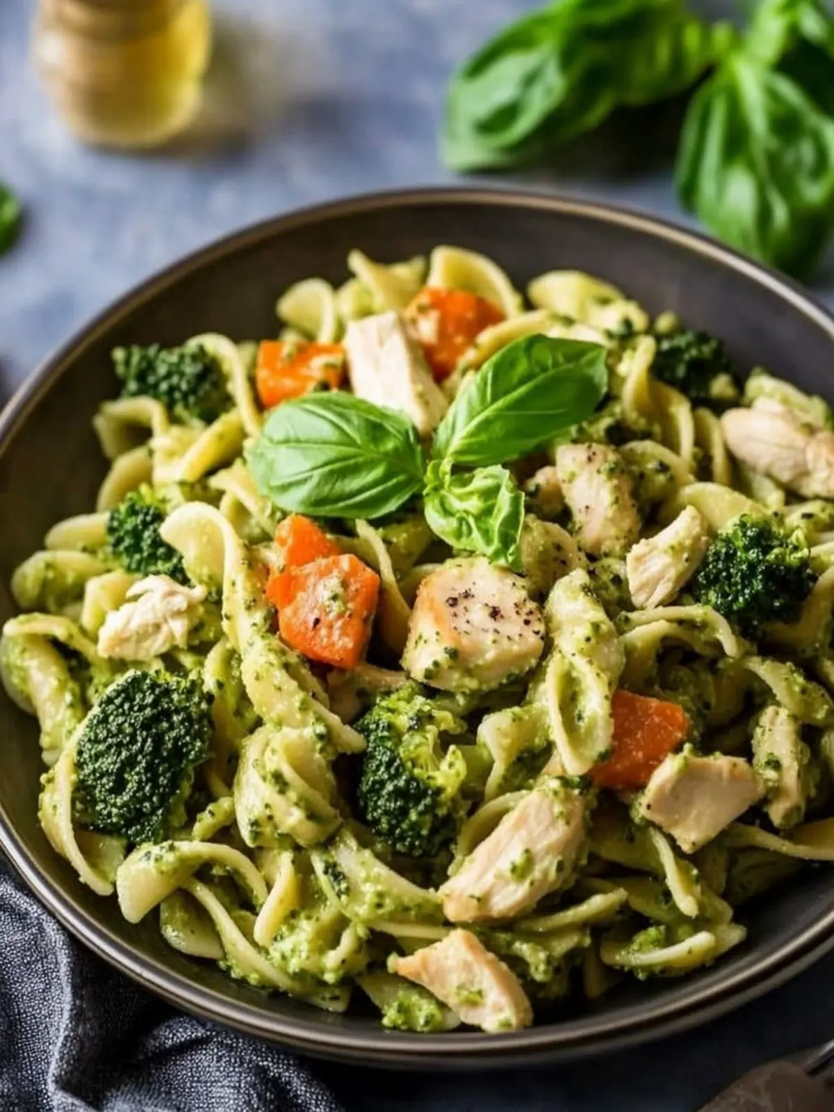 Mama's Day Delight: Chicken Pesto Pasta with Broccoli Magic 2 Mother's Day Chicken Pesto Pasta with Broccoli