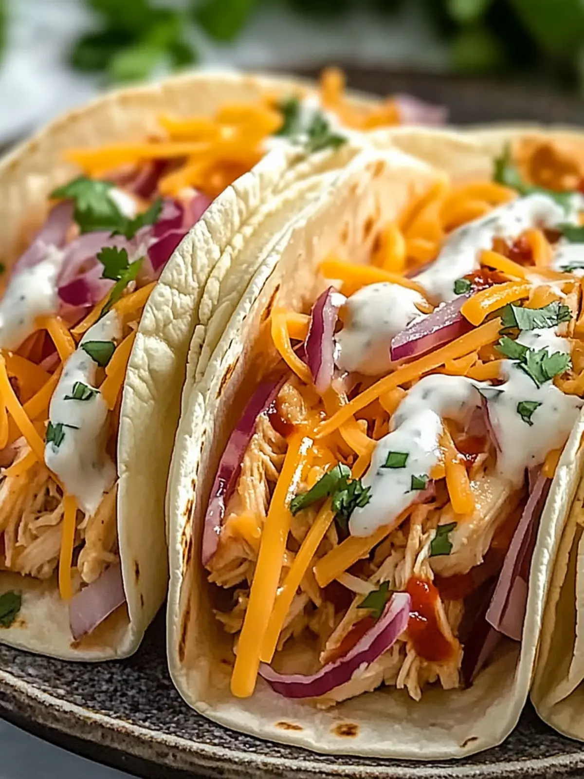 Indulge in Creamy Cheddar Ranch Chicken Tacos Tonight 5 Creamy Cheddar Ranch Chicken Tacos