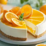 Irresistible Cinco de Mayo No-Bake Creamsicle Cheesecake Swirl 8 Cinco de Mayo No-Bake Creamsicle Cheesecake (Orange & Vanilla Swirl)