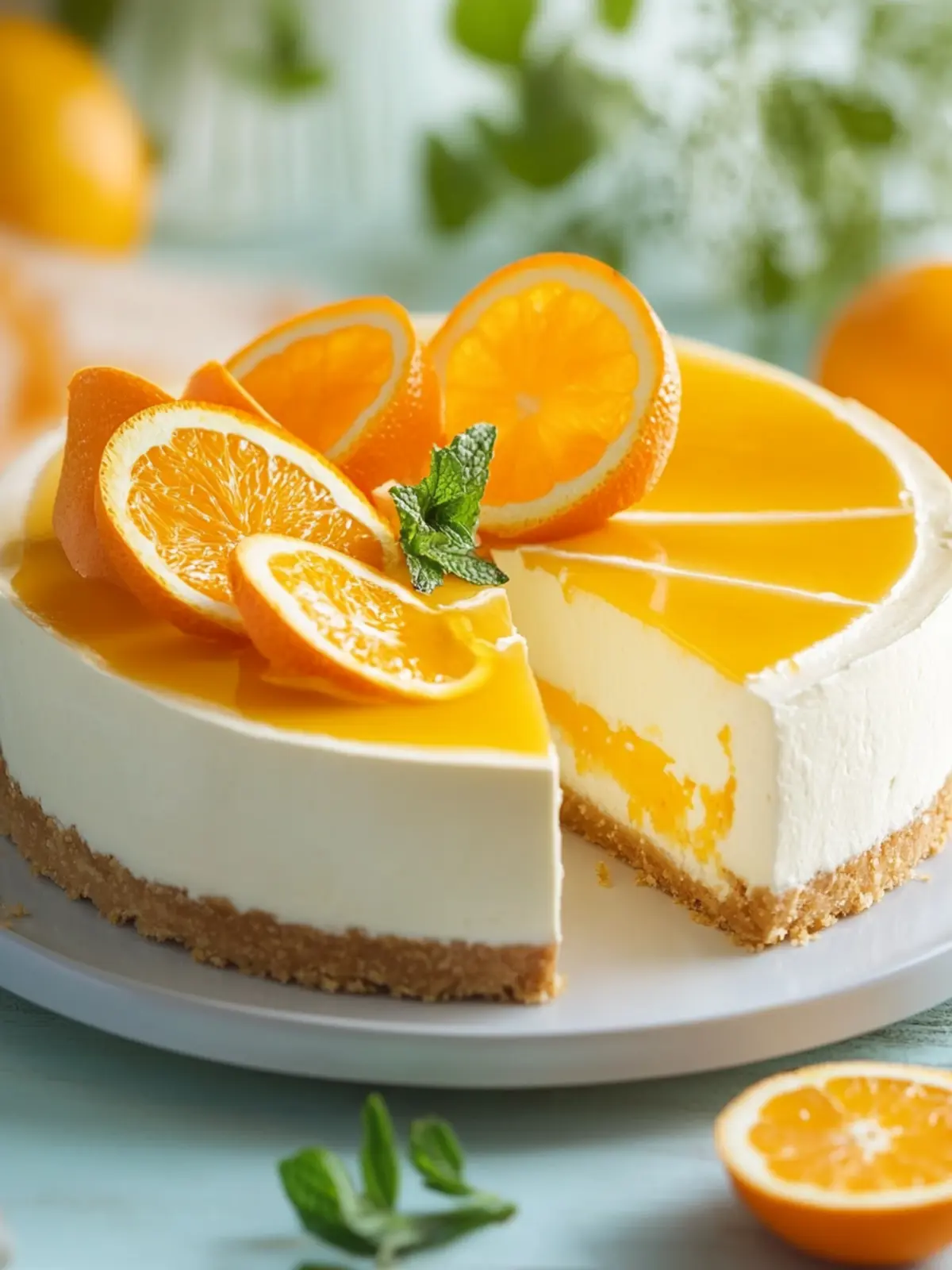 Irresistible Cinco de Mayo No-Bake Creamsicle Cheesecake Swirl 5 Cinco de Mayo No-Bake Creamsicle Cheesecake (Orange & Vanilla Swirl)