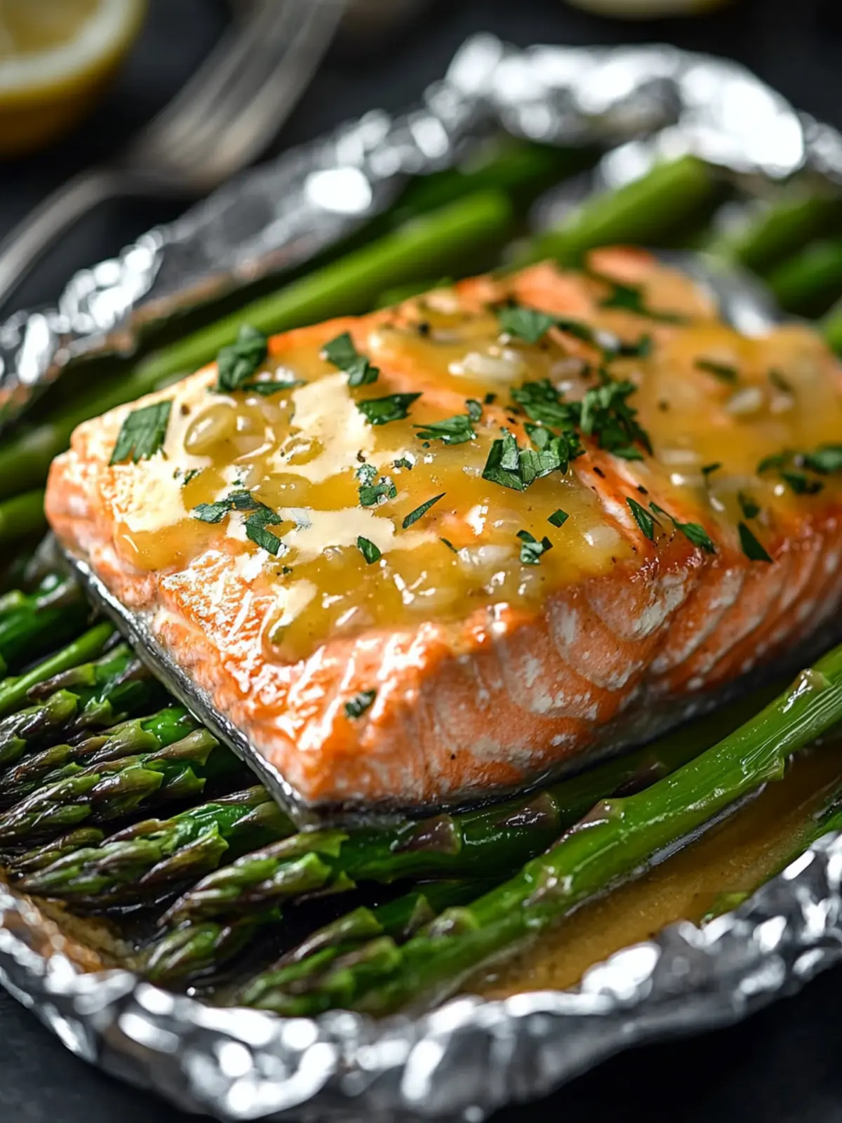 Delicious Garlic Salmon Foil Packets With Asparagus Made Easy 2 Garlic Salmon Foil Packets With Asparagus