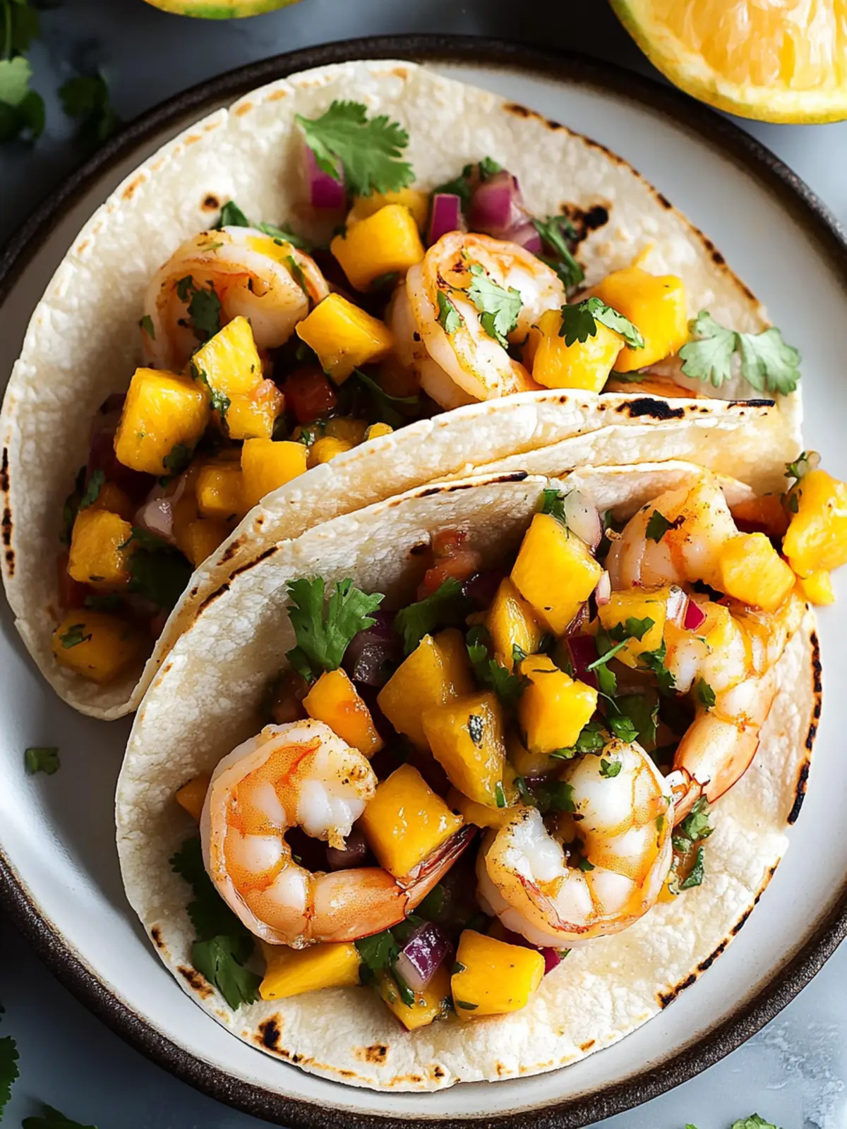 Savor Cinco de Mayo with Pan-Seared Shrimp Tacos and Mango Salsa 2 Cinco de Mayo Pan-Seared Shrimp Tacos With Fresh Mango Salsa