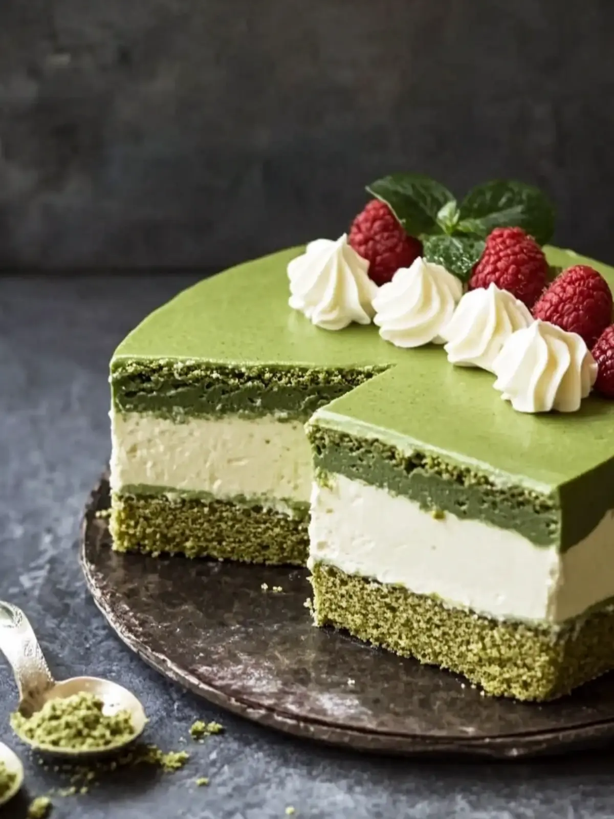 Indulge in Cinco de Mayo Matcha Mousse Cake Bliss 2 Cinco de Mayo Matcha Mousse Cake