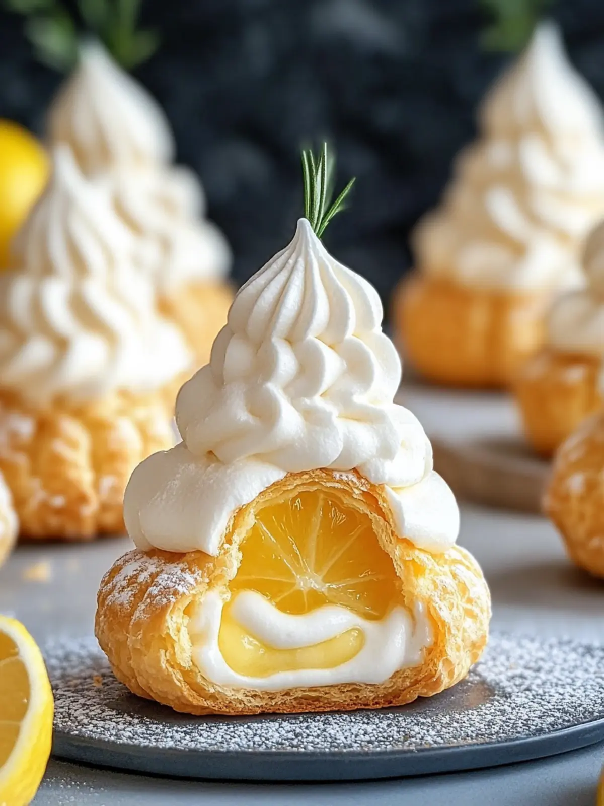Light & Zesty Cinco de Mayo Choux Pastries with Lemon Cream 5 Cinco de Mayo Light choux pastries filled with lemon cream