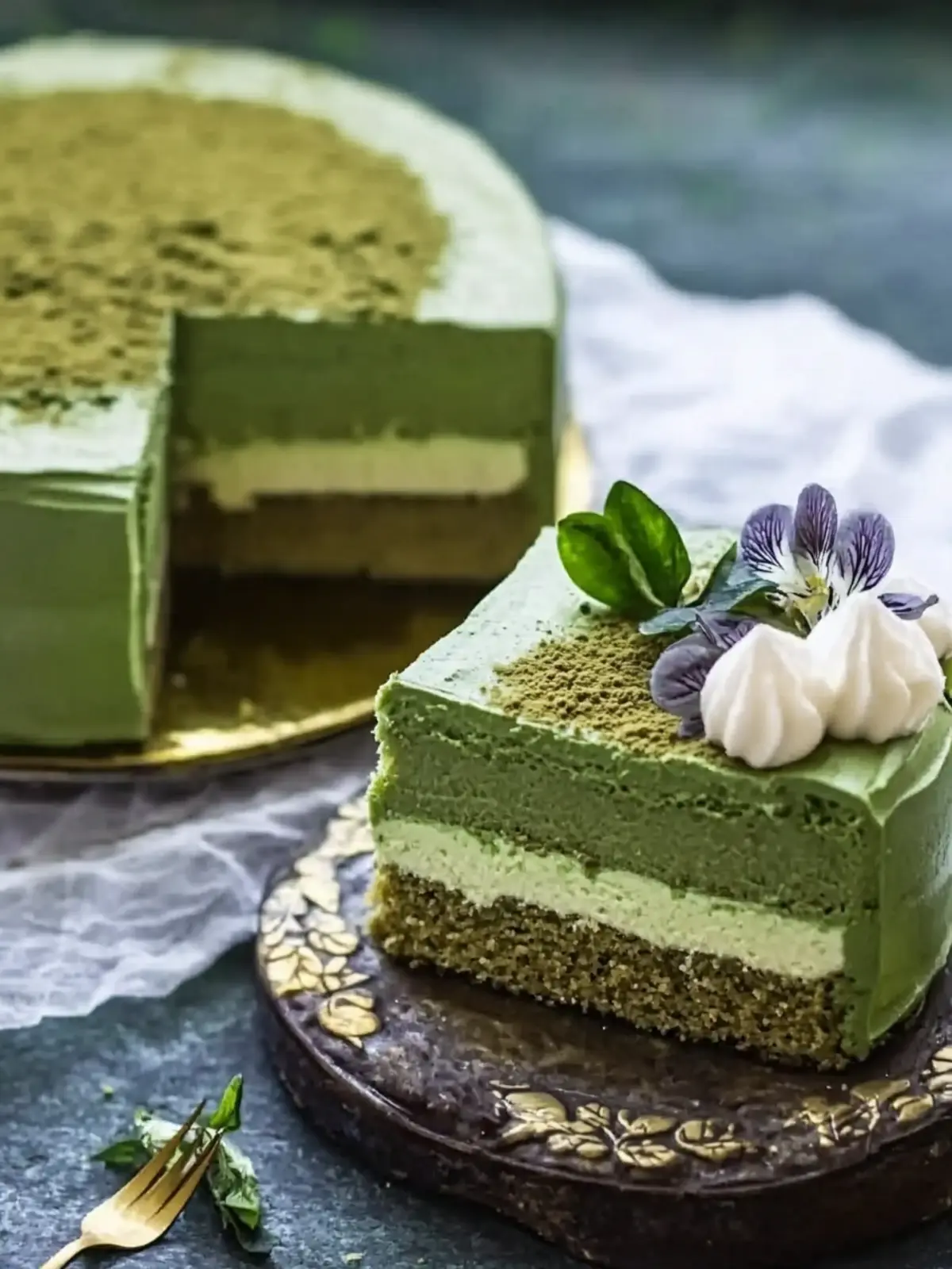Indulge in Cinco de Mayo Matcha Mousse Cake Bliss 4 Cinco de Mayo Matcha Mousse Cake