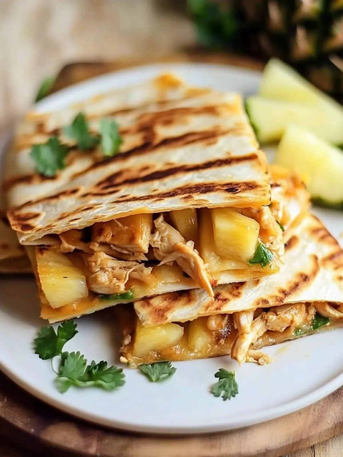 BBQ Chicken Pineapple Quesadillas for Ultimate Flavor Bliss 3 BBQ Chicken Pineapple Quesadillas