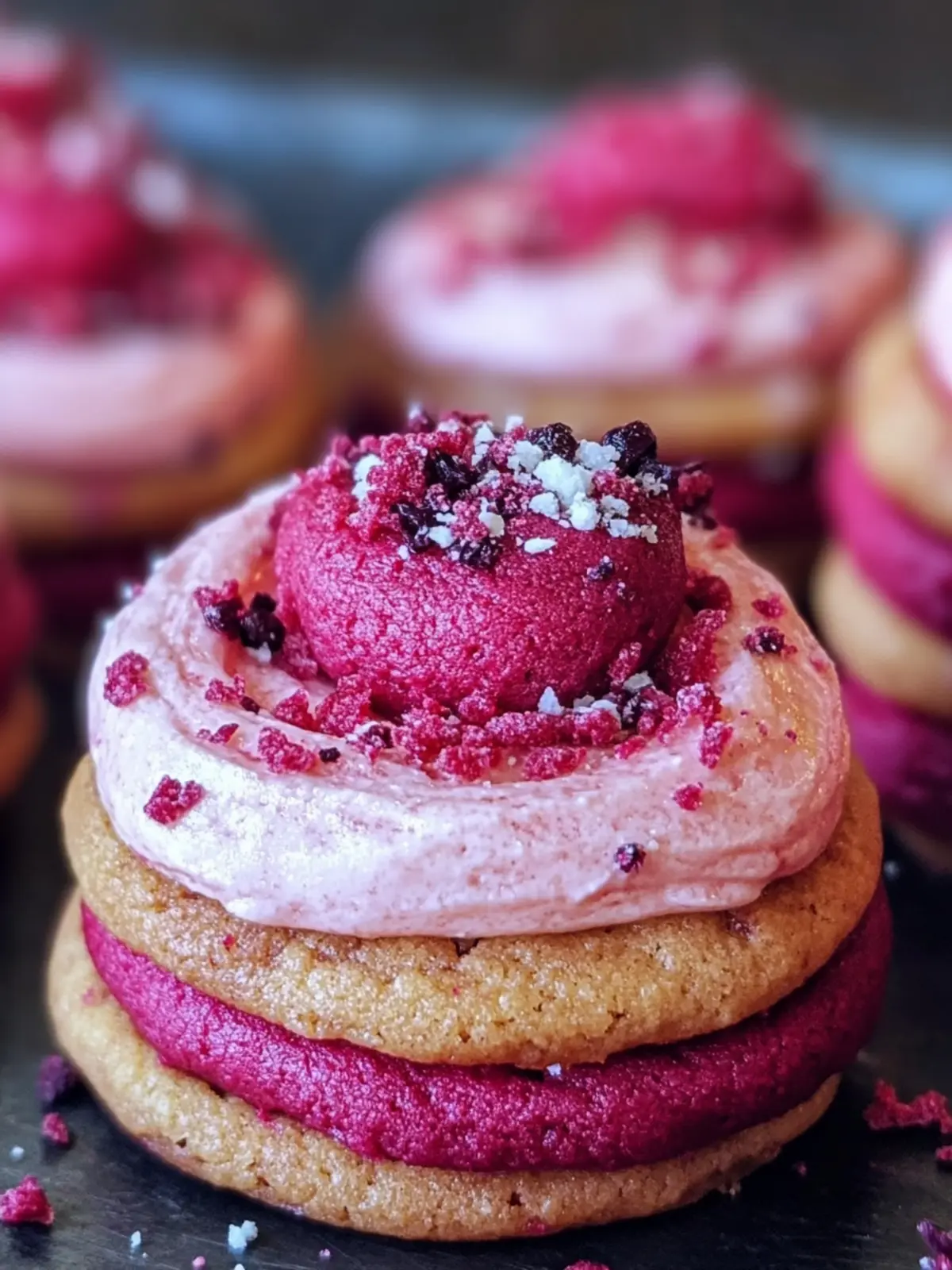 Rose & Beet Pink Cookies: A Floral Treat for Sweet Moments 2 Rose & Beet Pink Cookies