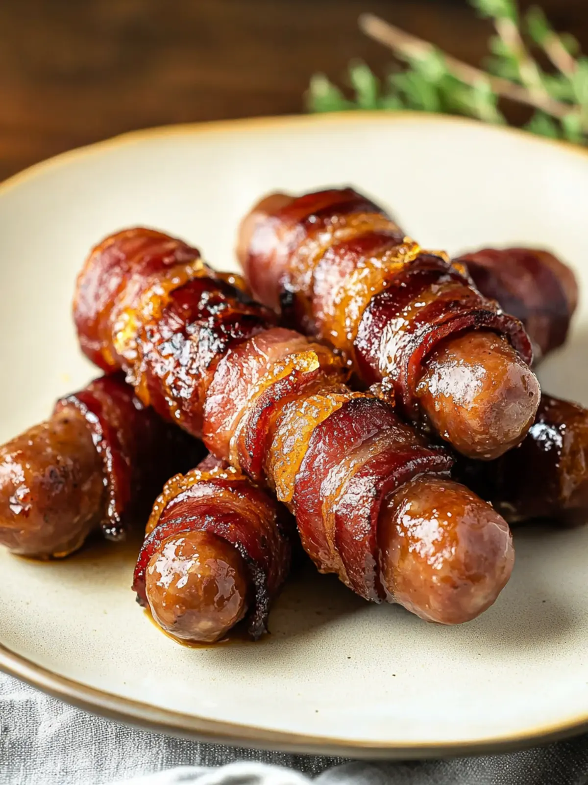 Memorial Day Bacon Wrapped Smokies with Sweet Brown Sugar Bliss 4 Memorial Day Bacon Wrapped Smokies with Brown Sugar and Butter