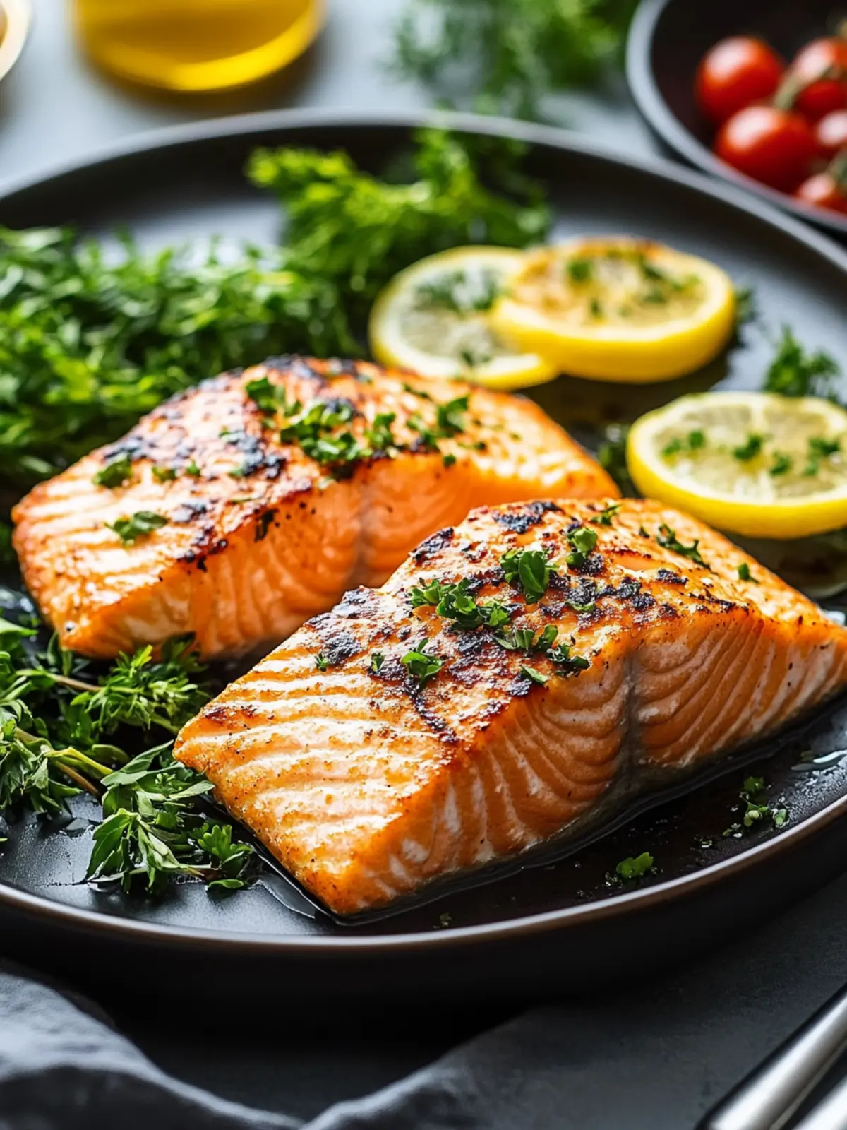 Memorial Day Air Fryer Salmon with Zesty Lemon & Dill Delight 2 Memorial Day Air Fryer Salmon