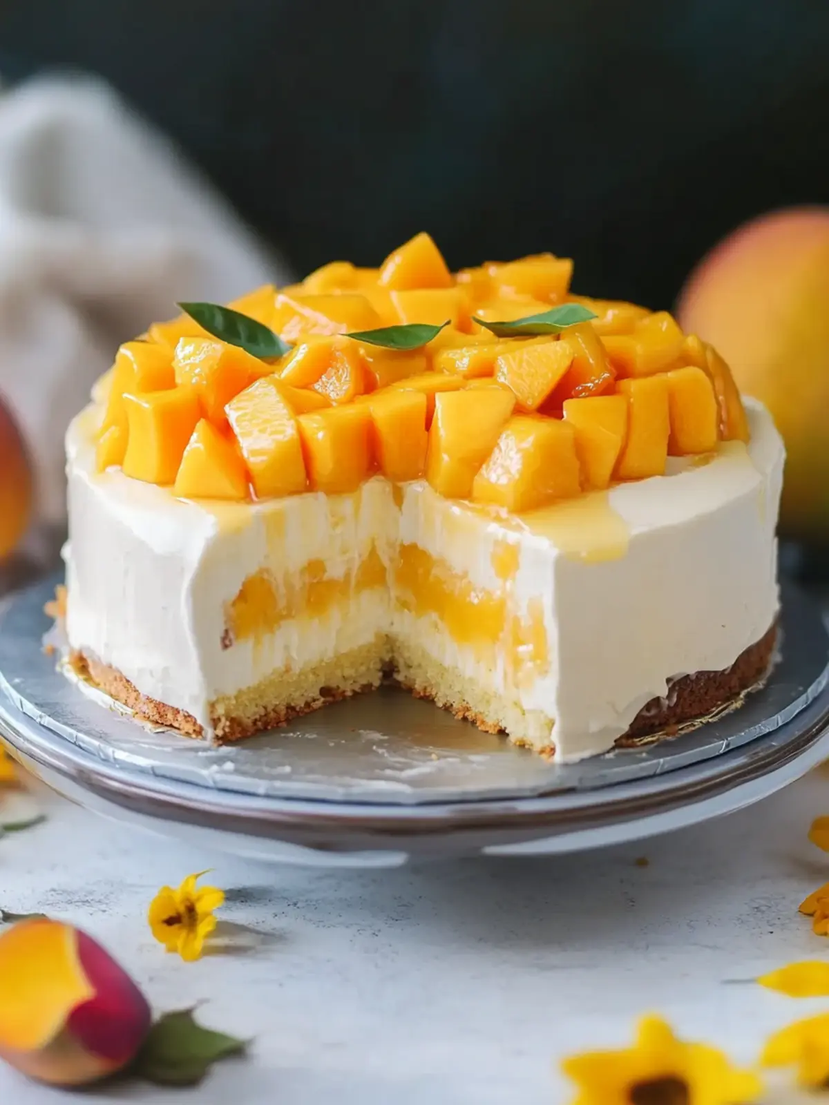 Mango Tres Leches Cake: A Tropical Twist on Classic Flavor 4 Mango Tres Leches Cake