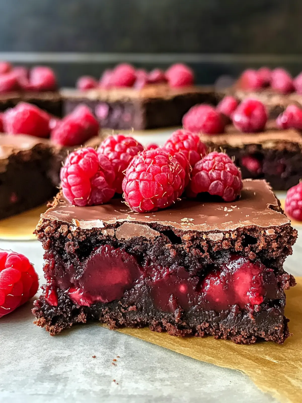 Indulge in Chocolate Raspberry Protein Brownies Today 4 Chocolate Raspberry Protein Brownies