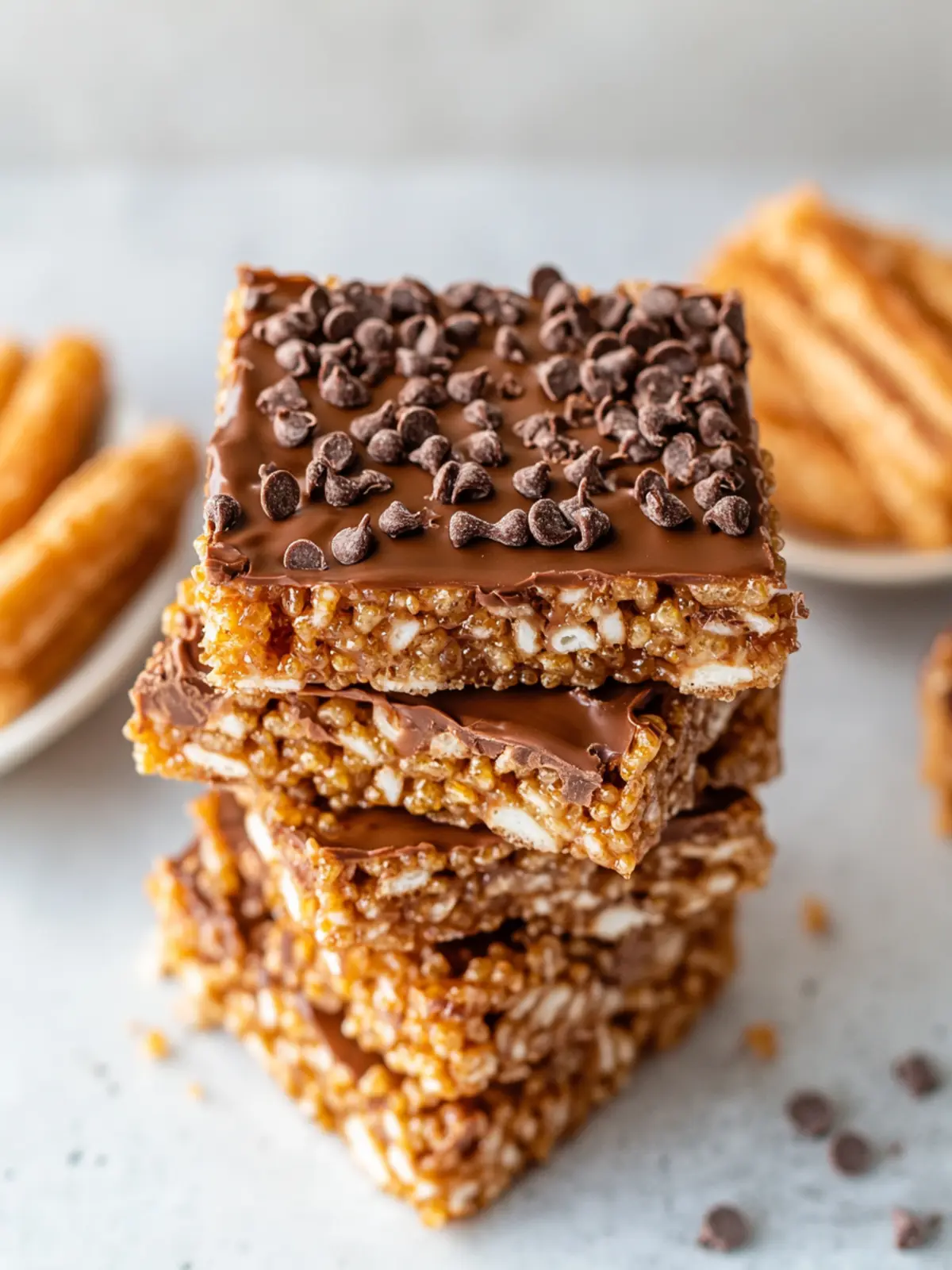 Decadent Chocolate Churro Rice Krispie Treats You’ll Love 2 Chocolate Churro Rice Krispie Treats
