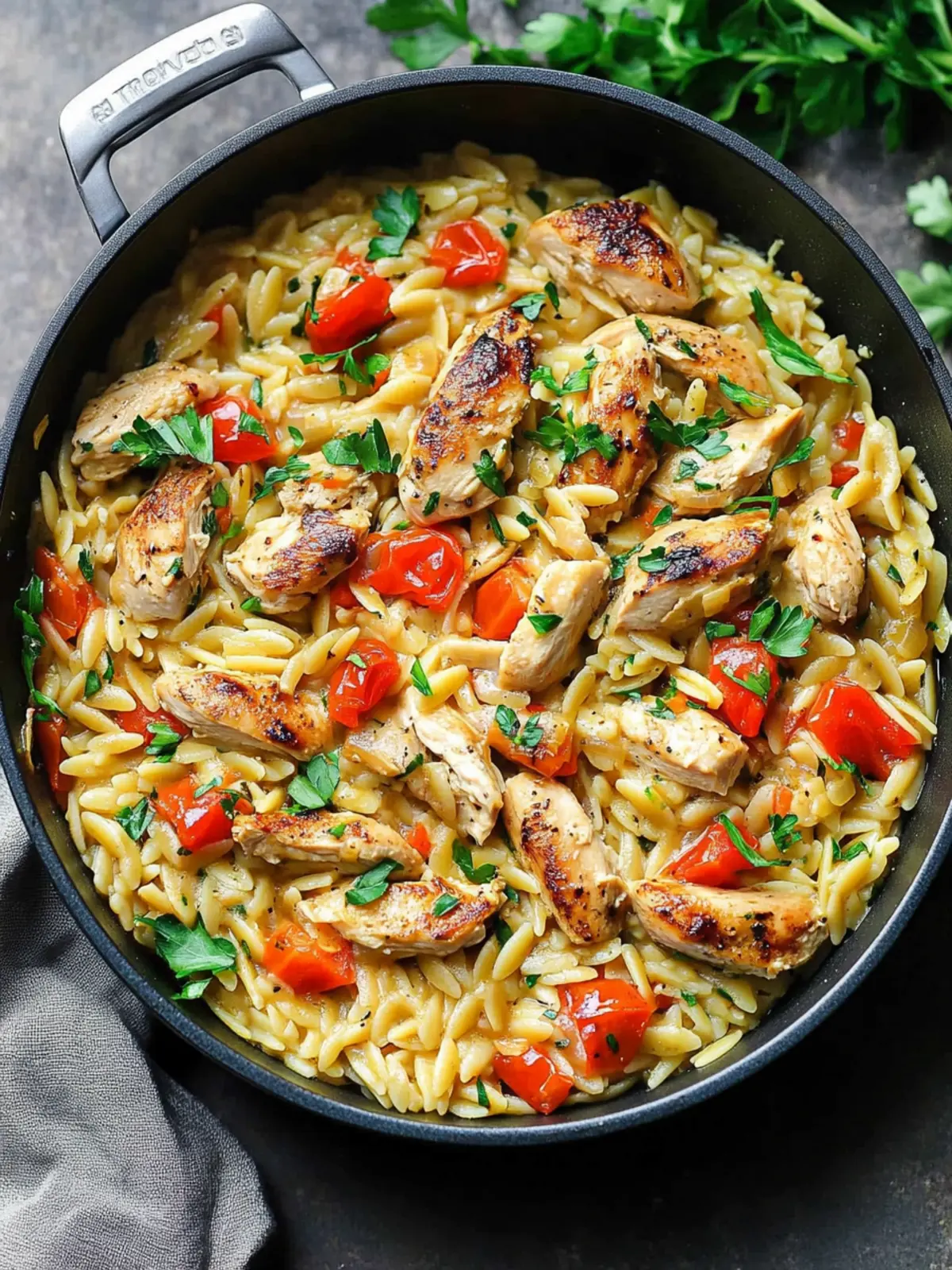 One-Pot Chicken Orzo Magic: Easy Dinner Delight 3 Easy One Pot Chicken Orzo