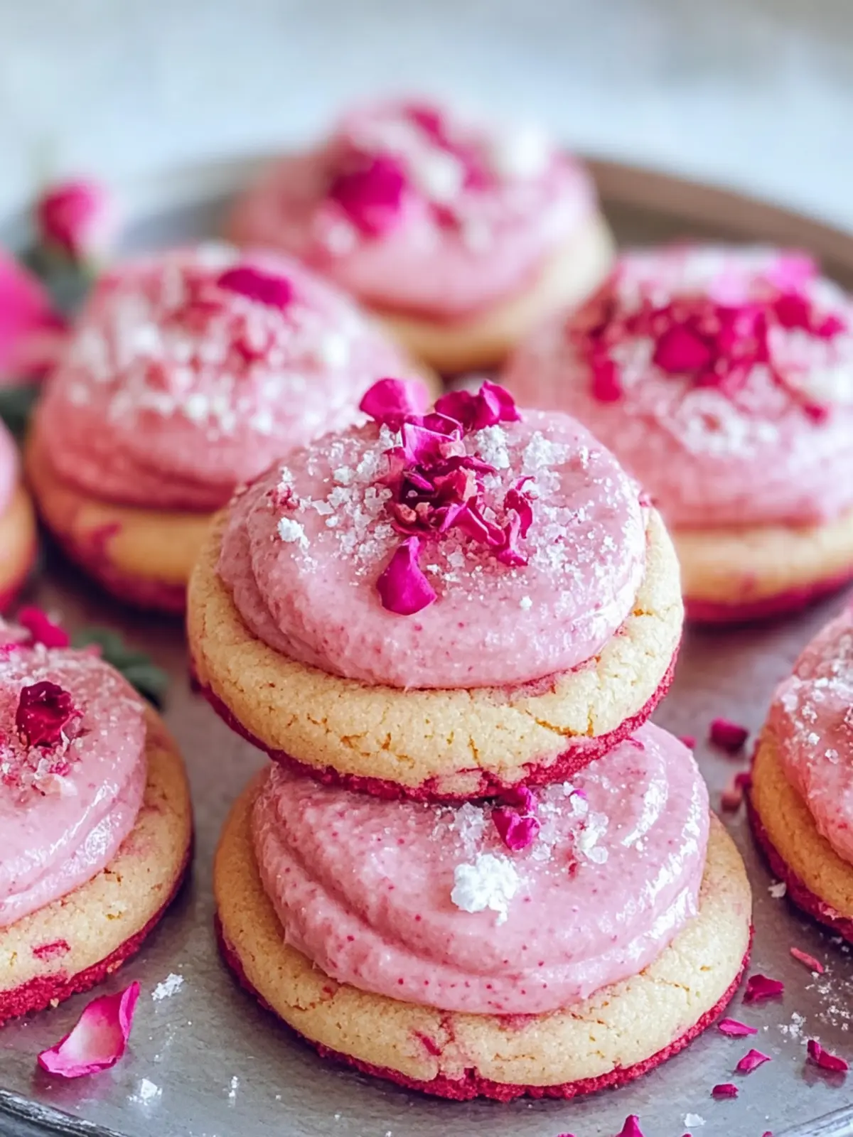Rose & Beet Pink Cookies: A Floral Treat for Sweet Moments 3 Rose & Beet Pink Cookies