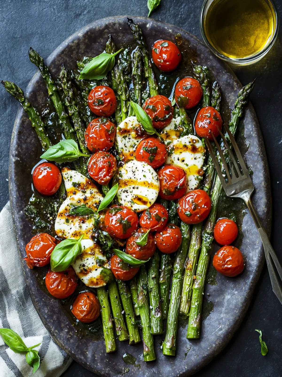 Memorial Day Caprese Roasted Asparagus to Wow Your Guests 2 Memorial Day Caprese Roasted Asparagus