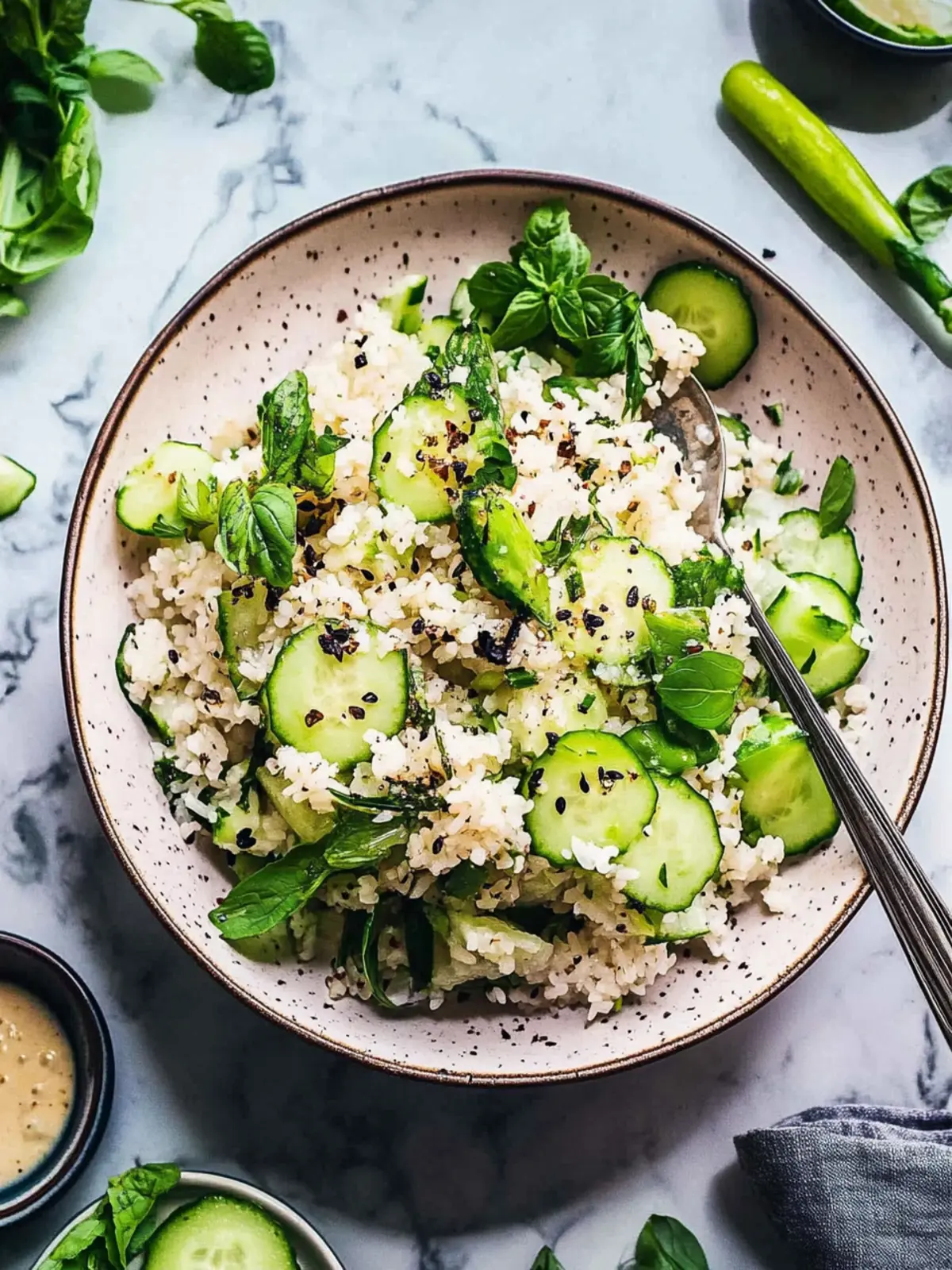 Cucumber Crispy Rice Salad: A Fresh Twist to Satisfy Cravings 4 Cucumber Crispy Rice Salad