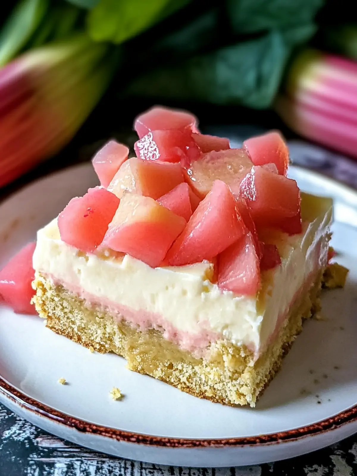 Sweet Rhubarb Custard Dessert Bars You'll Adore 2 Rhubarb Custard Dessert Bars