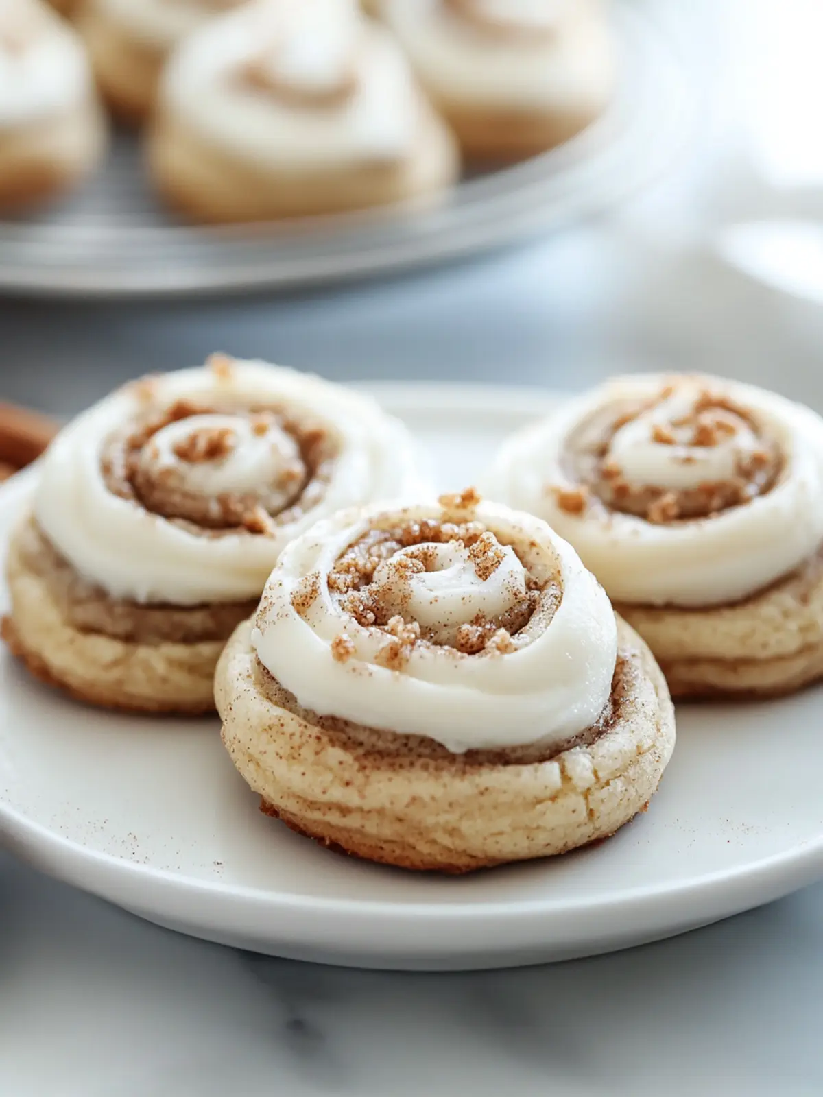 Mouthwatering Cinnamon Roll Cookies with Cream Cheese Frosting 4 Cinnamon Roll Cookies with Cream Cheese Frosting