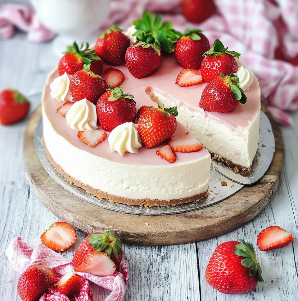 Decadent Baileys Strawberries and Cream Cheesecake Bliss