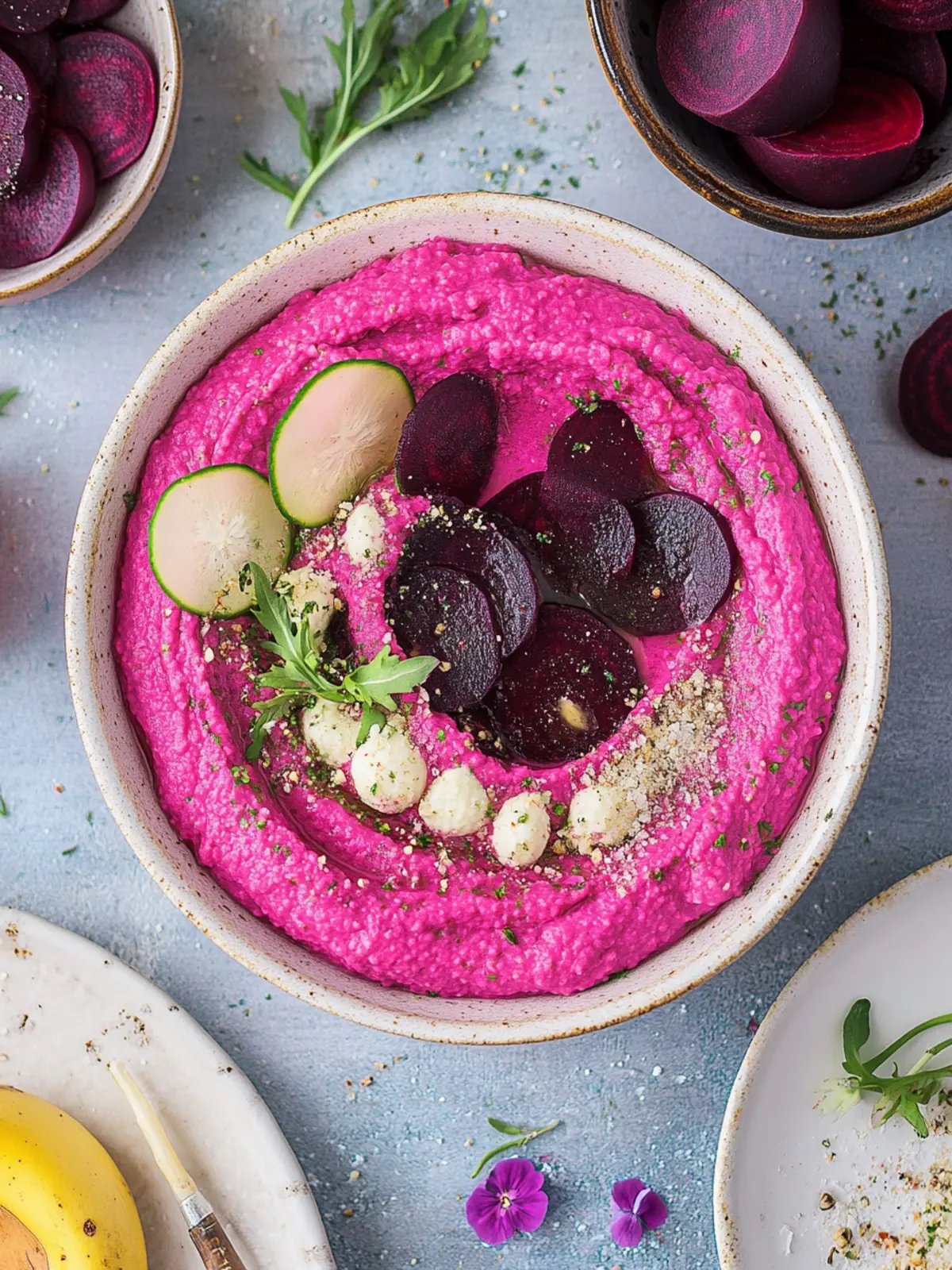 Delicious Pink Beetroot Hummus for Vibrant Home Cooking 2 Pink Beetroot Hummus