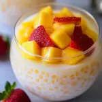 Sweet Mango Sago Recipe with Juicy Strawberries Bliss 6 Mango Sago Recipe (with added strawberries)