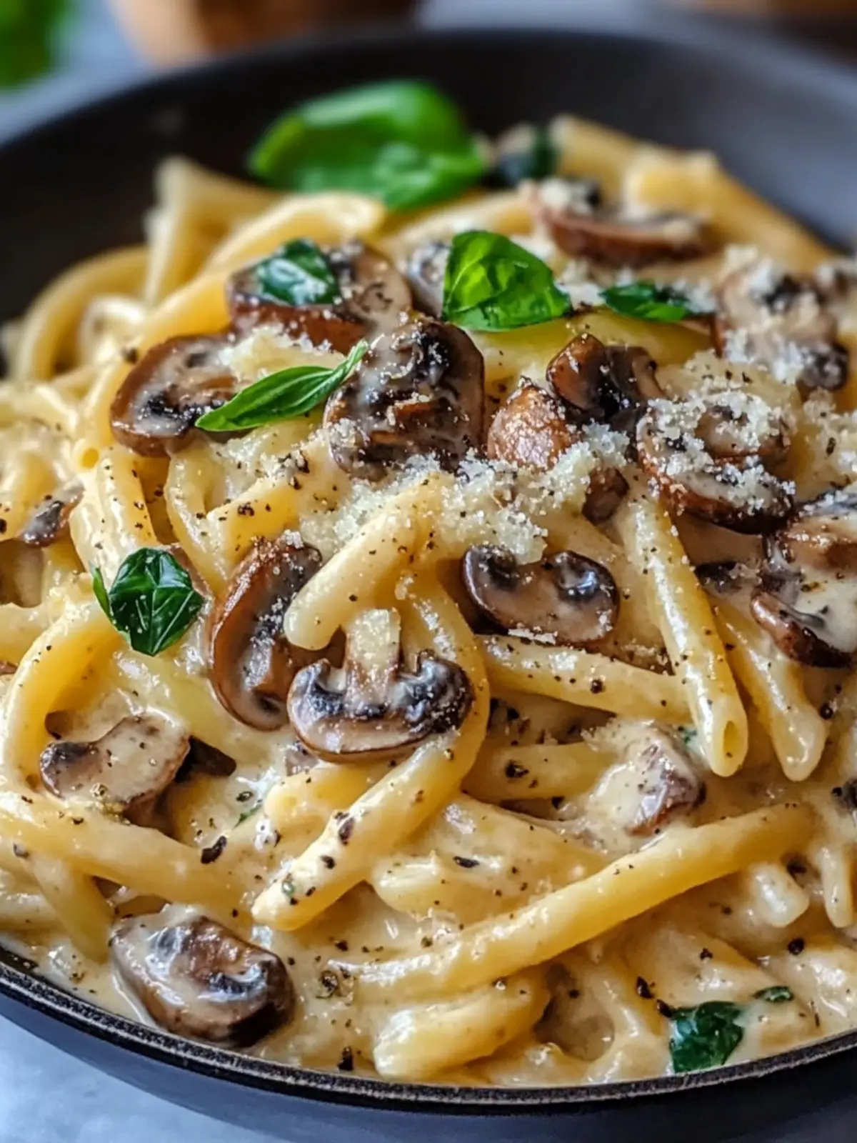 Creamy Tuscan Mushroom Pasta Skillet: Cozy Comfort Awaits 2 Creamy Tuscan Mushroom Pasta Skillet