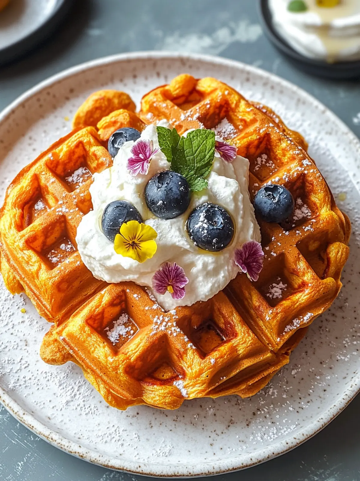 Irresistibly Fluffy Vegan Sweet Potato Waffles for Brunch 4 Vegan Sweet Potato Waffles