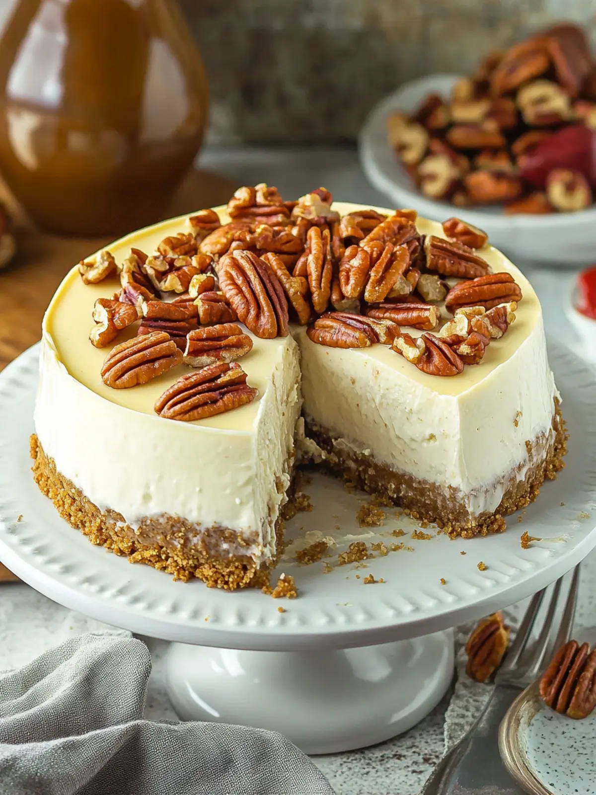 Browned Butter Pecan Cheesecake That Will Steal the Show 4 Browned Butter Pecan Cheesecake