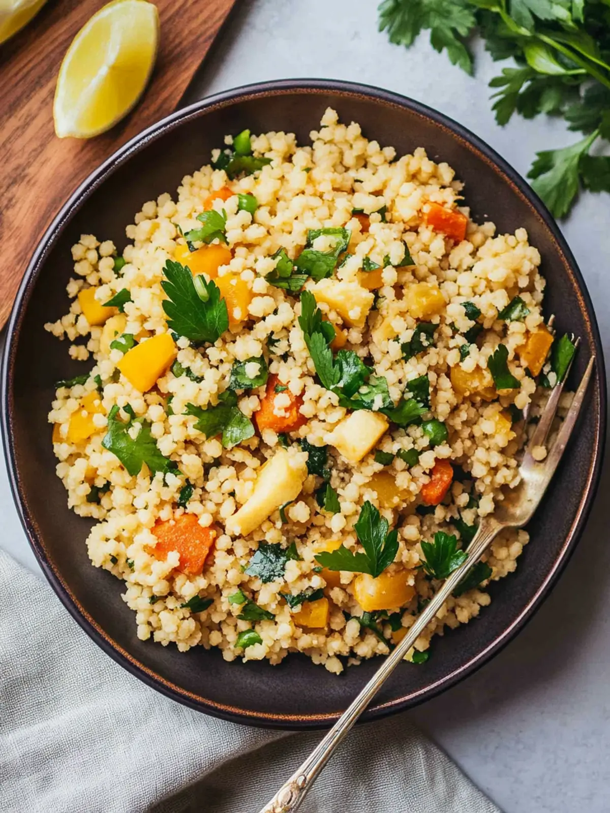 Delicious Moroccan Couscous with Toasted Pine Nuts & Raisins 2 Moroccan Couscous