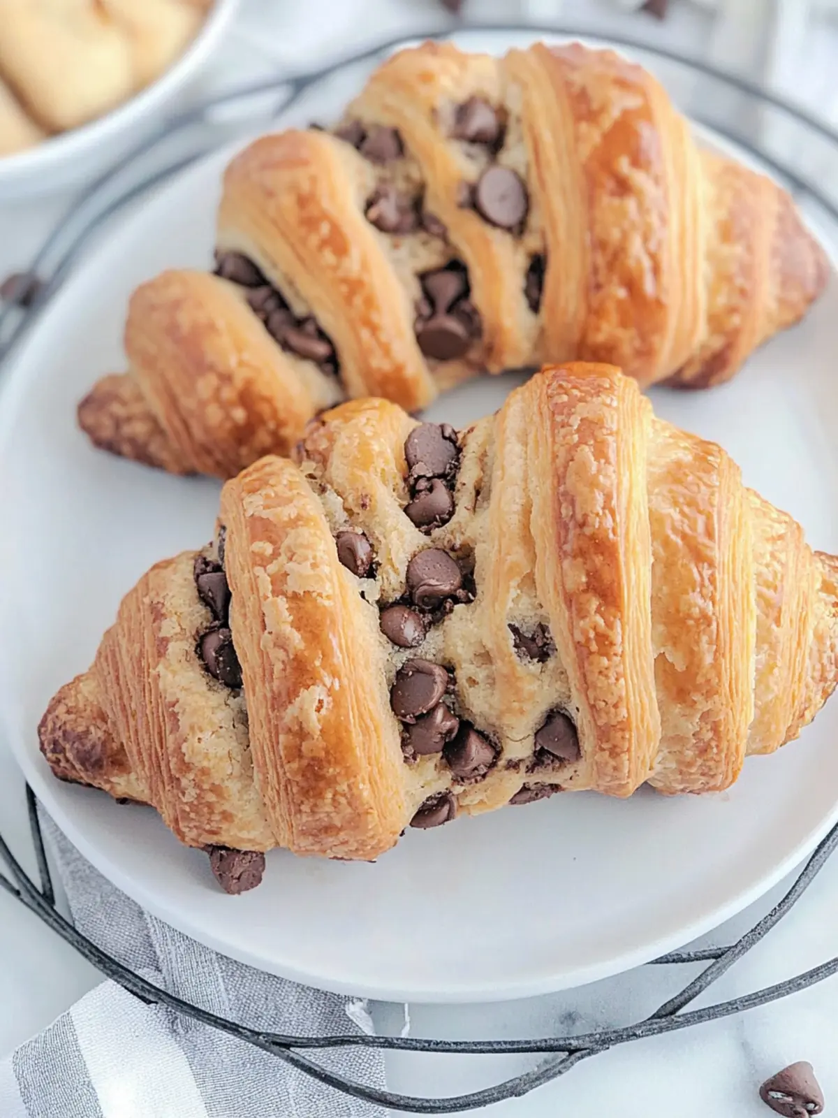 Delicious Chocolate Chip Cookie Croissants for Sweet Mornings 3 Chocolate Chip Cookie Croissants