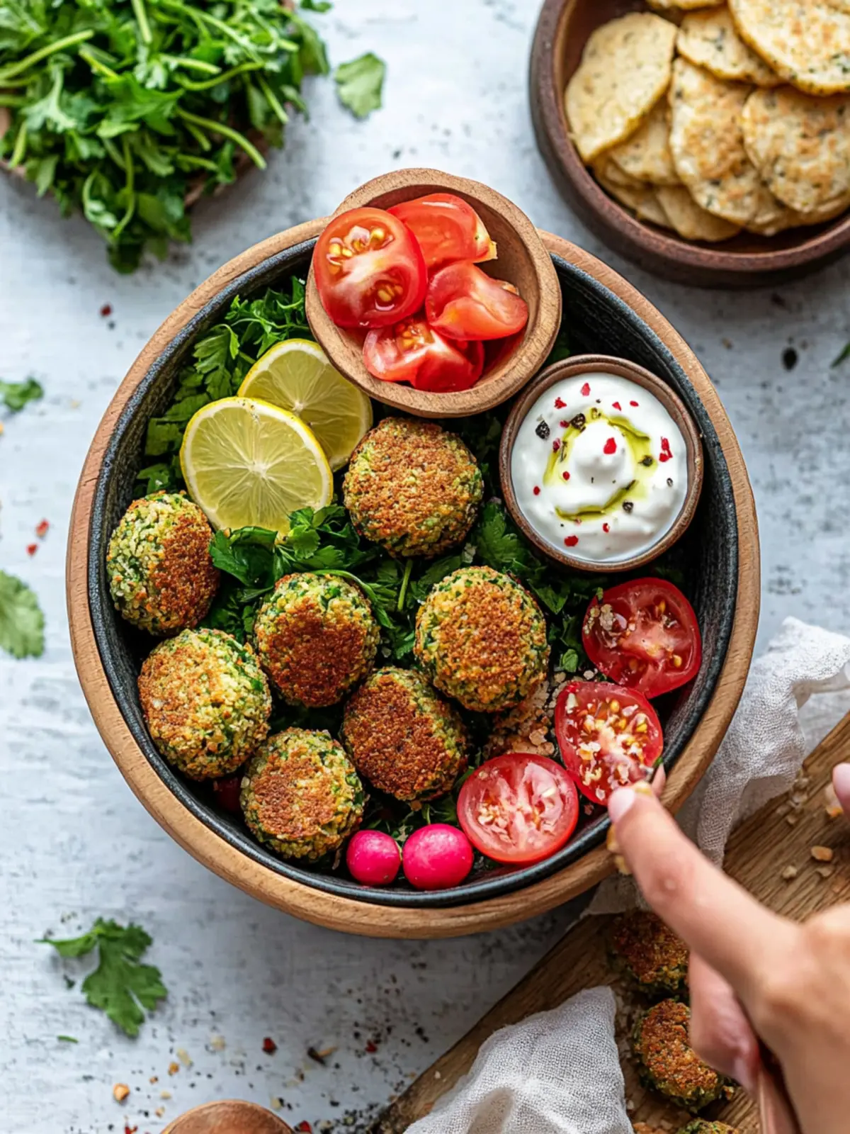 Irresistible Easy Falafel Recipe with Spicy Coriander Sauce 2 Easy Falafel Recipe