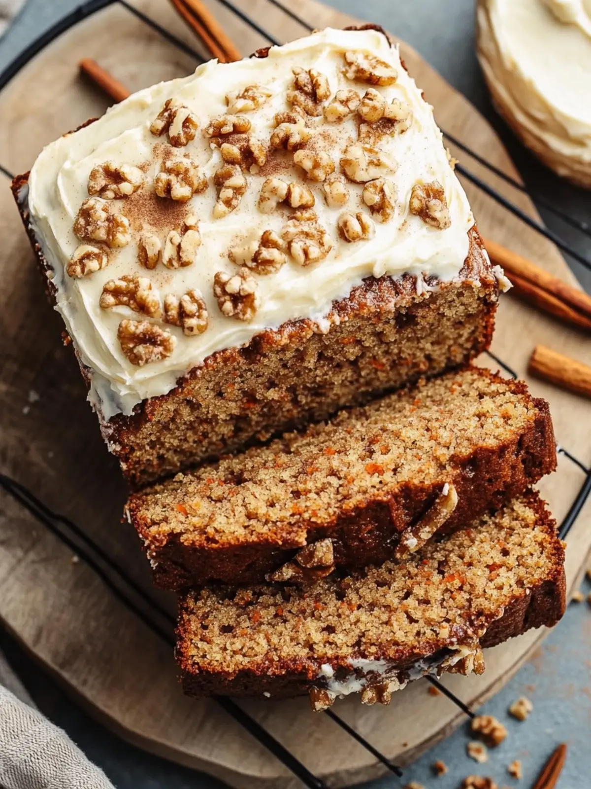 Irresistible Carrot Cake Banana Bread with Cinnamon Cream Cheese Frosting 5 Carrot Cake Banana Bread with Cinnamon Cream Cheese Frosting
