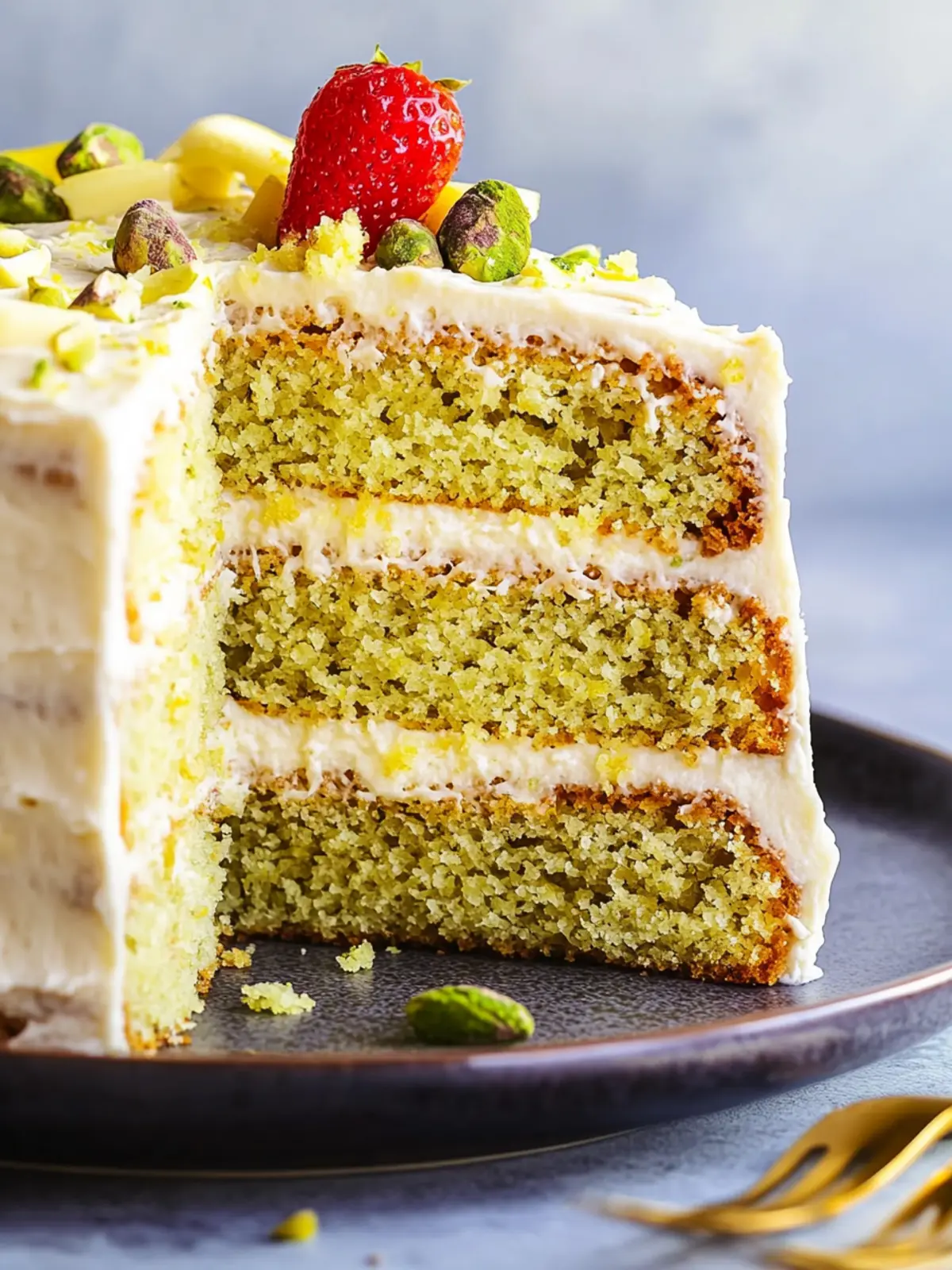 Lemon Pistachio Cake with Lovely Lemon Frosting Delight 5 Lemon Pistachio Cake with Lovely Lemon Frosting