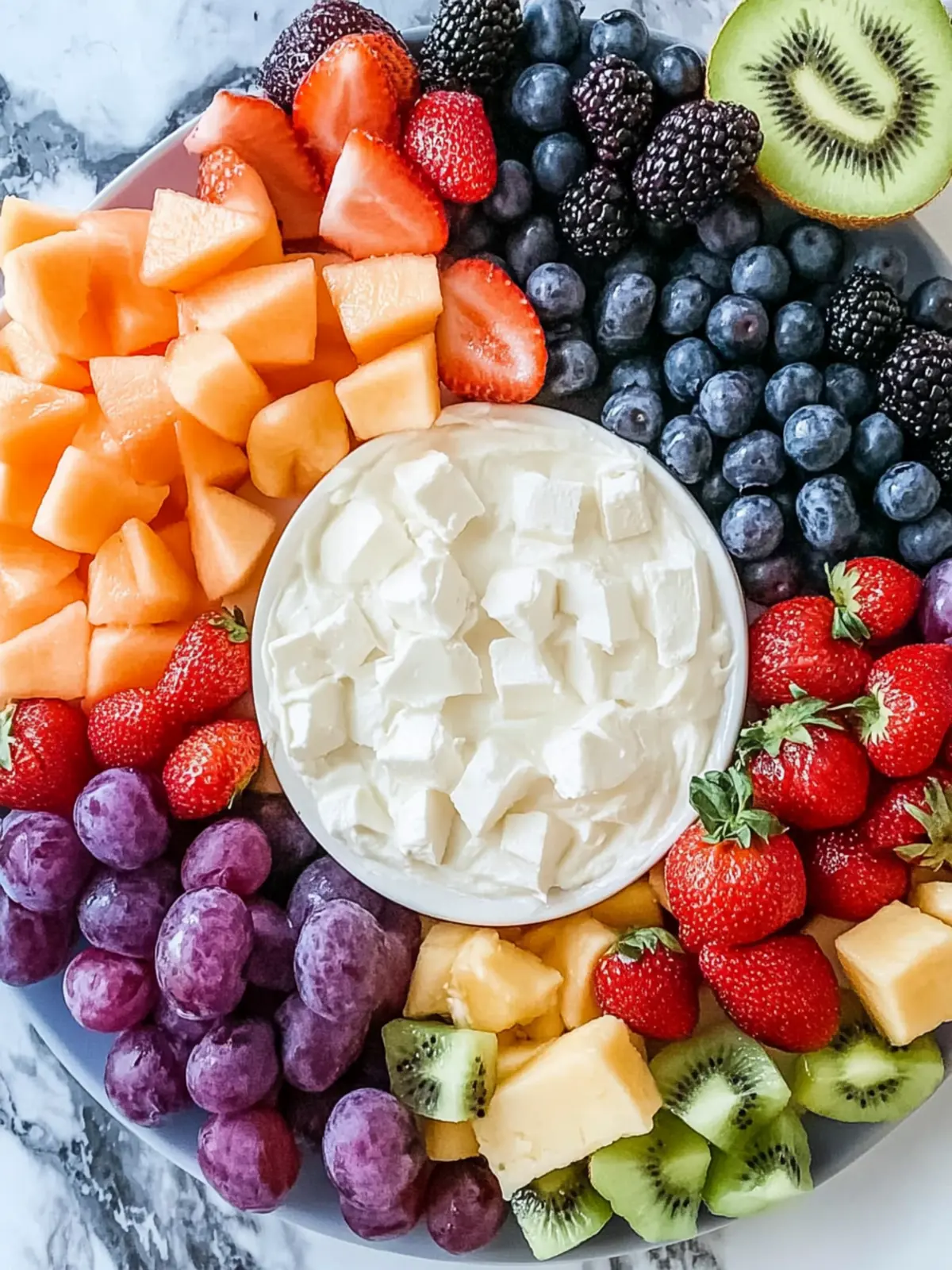 Pride Month Easy Cream Cheese Fruit Dip That Dazzles 2 Pride Month Easy Cream Cheese Fruit Dip