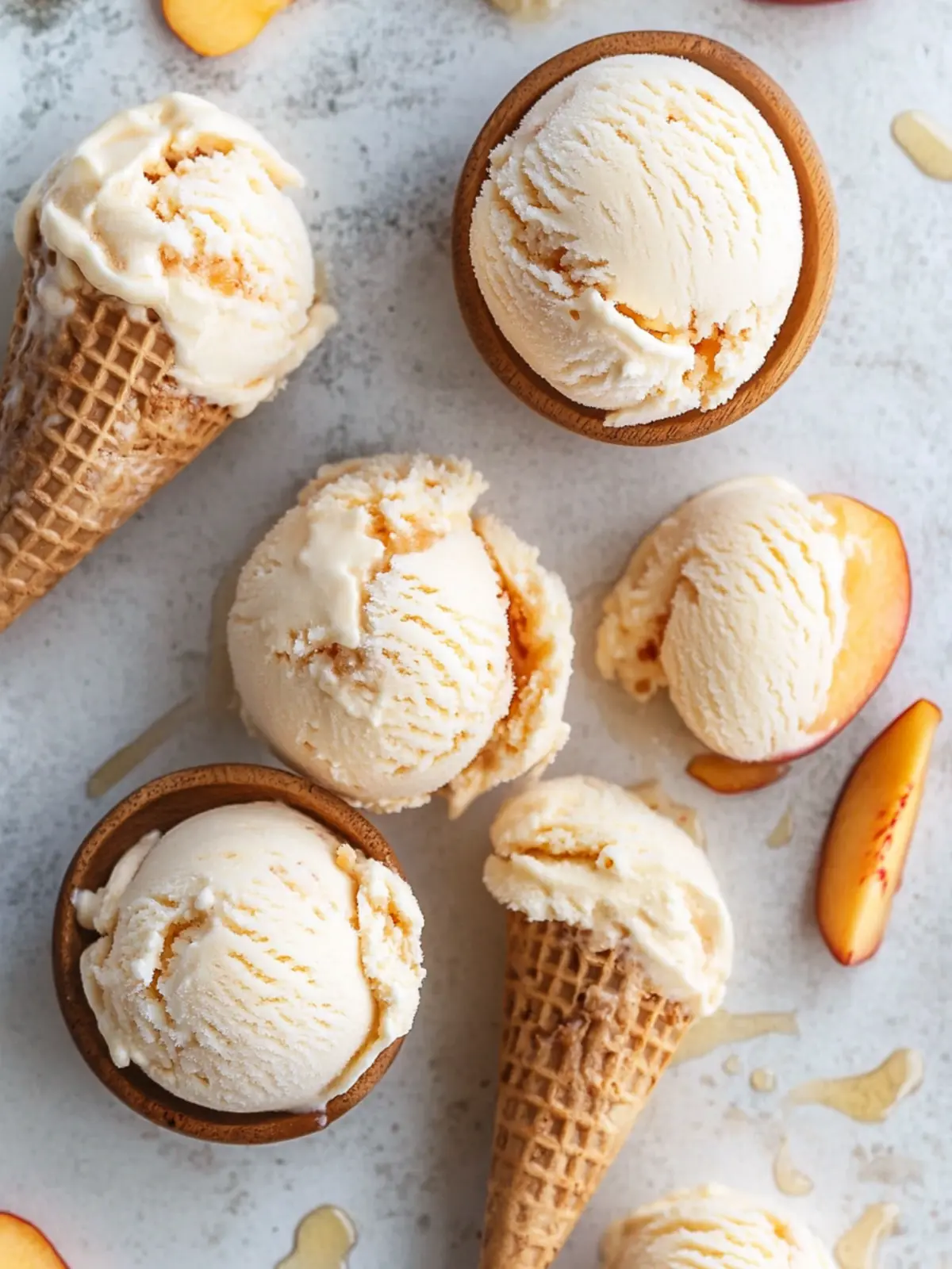 Salted Honey & Peach No Churn Ice Cream That You’ll Adore 5 Salted Honey & Peach No Churn Ice Cream