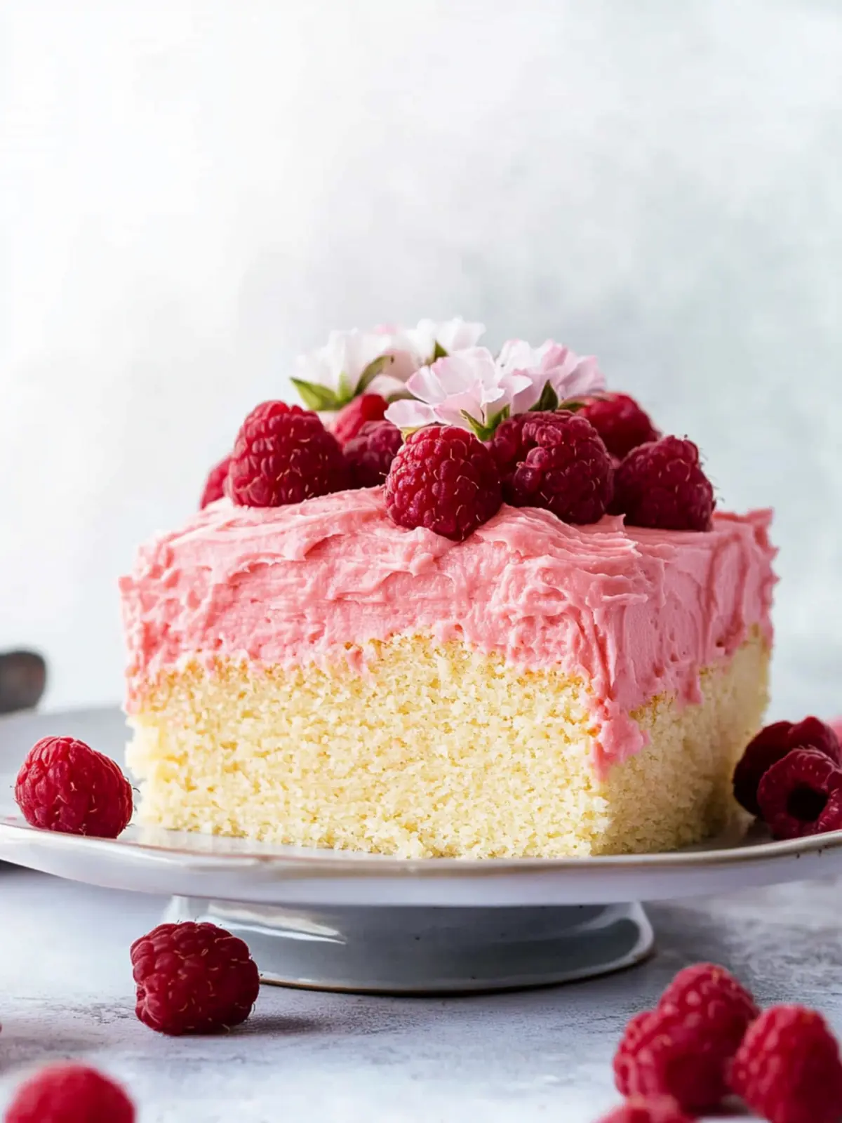Decadent Almond Cake with Raspberry Frosting to Impress! 3 Almond Cake with Raspberry Frosting