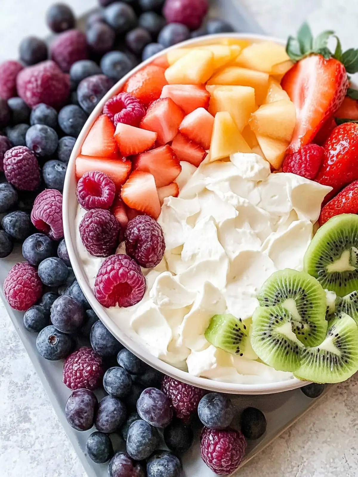 Pride Month Easy Cream Cheese Fruit Dip That Dazzles 3 Pride Month Easy Cream Cheese Fruit Dip