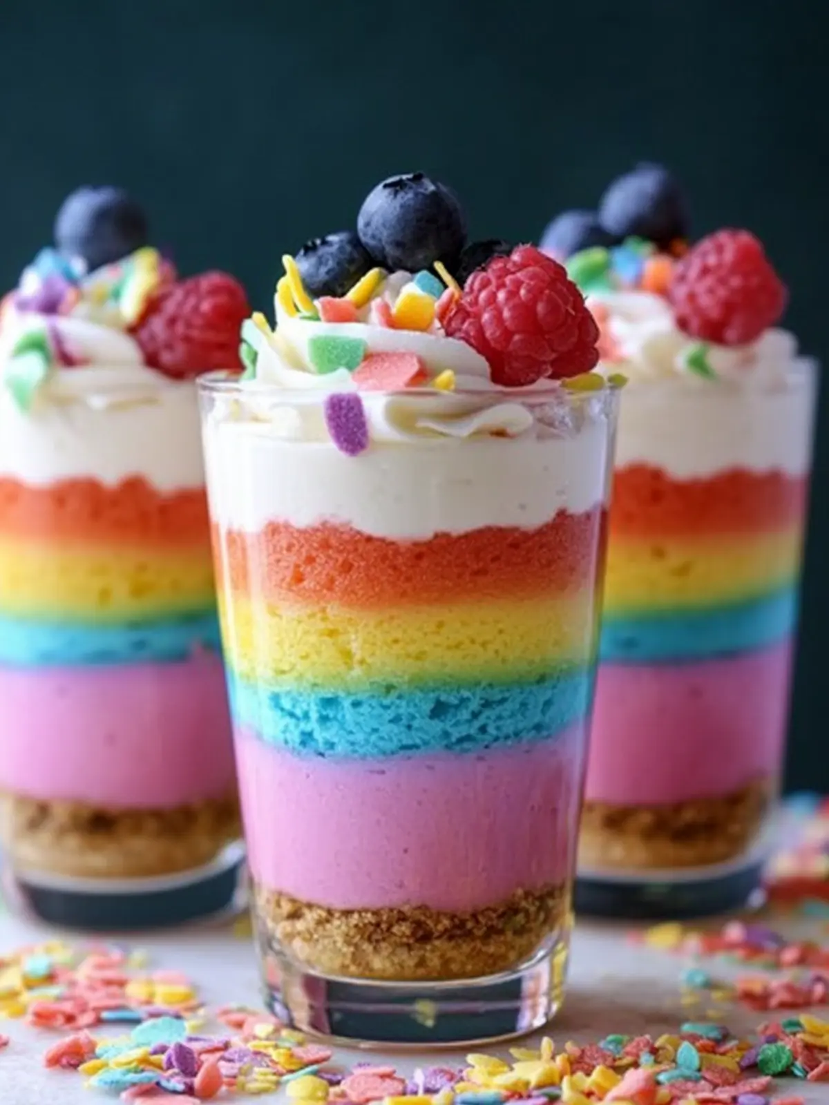Pride Month Rainbow No-Bake Cheesecake Parfaits That Delight 5 Pride Month Rainbow No-Bake Cheesecake Parfaits