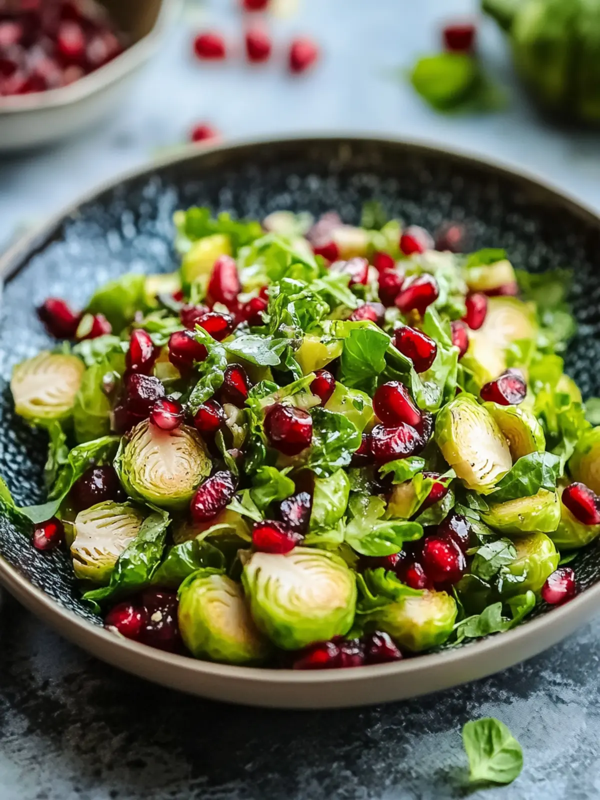 Brussels Sprout, Pomegranate & Cranberry Salad Delight 4 Brussels Sprout, Pomegranate & Cranberry Salad