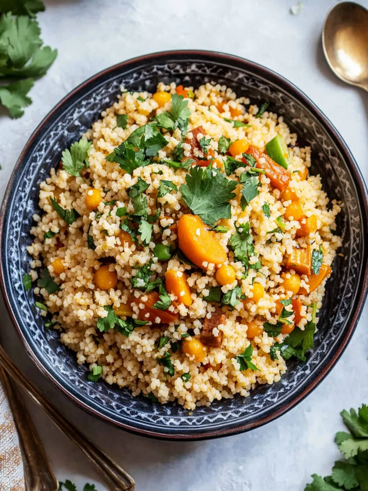 Delicious Moroccan Couscous with Toasted Pine Nuts & Raisins 5 Moroccan Couscous