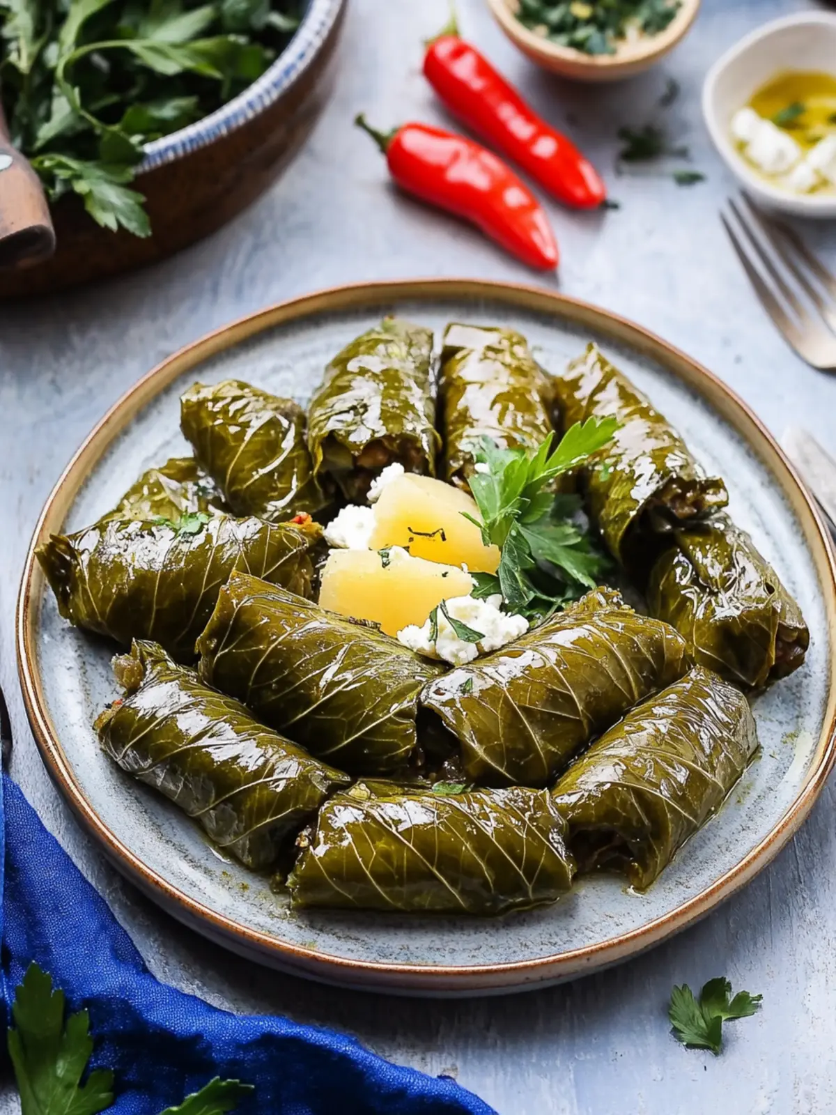 Greek Stuffed Vine Leaves: A Tasty Twist on Tradition 3 Greek Stuffed Vine Leaves